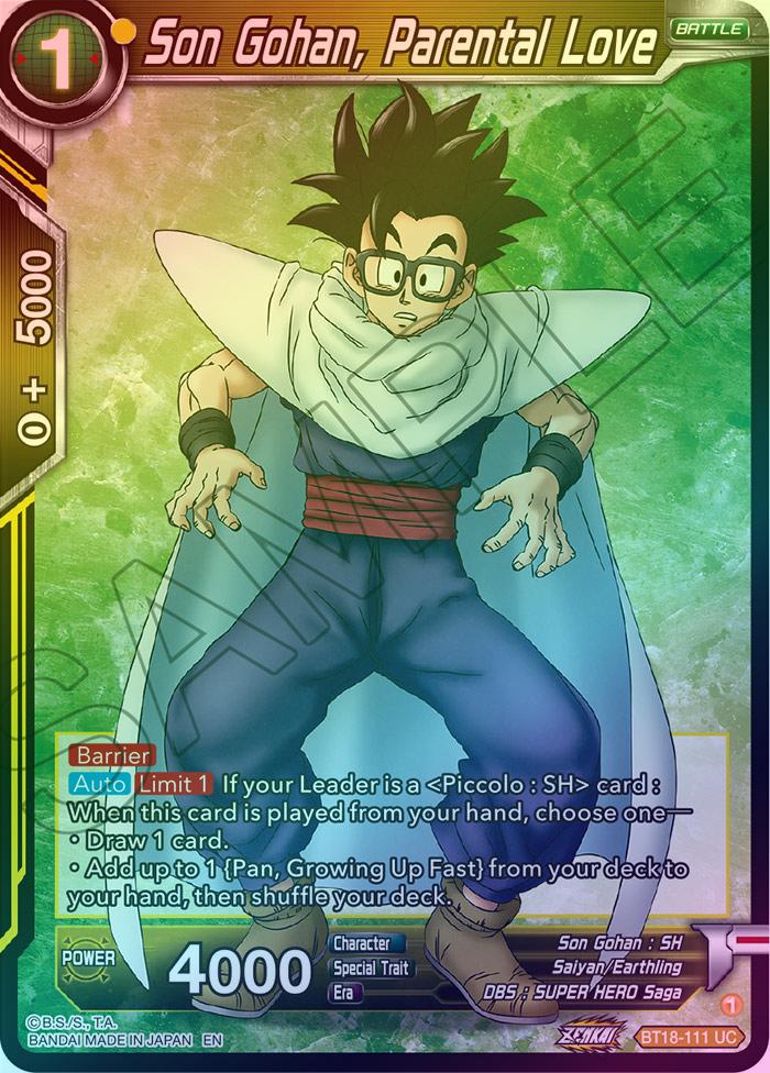 SON GOHAN, PARENTAL LOVE - BT18-111 - UNCOMMON (FOIL)