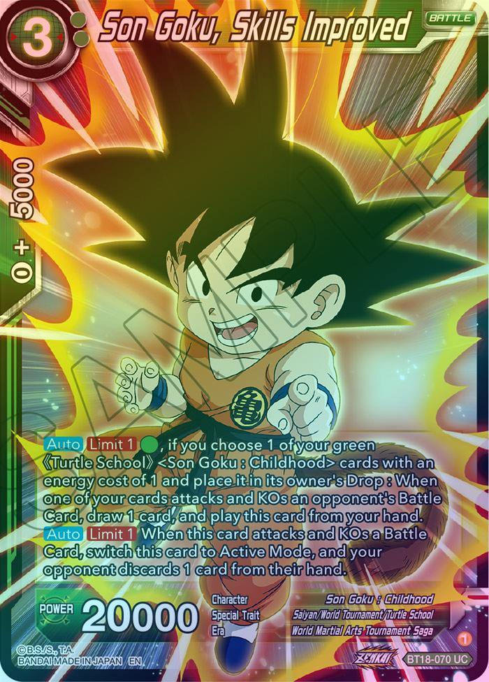 SON GOKU, SKILLS IMPROVED - BT18-070 - UNCOMMON (FOIL) 