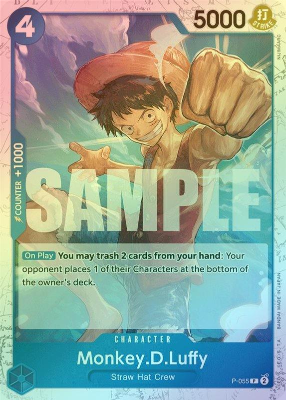 MONKEY.D.LUFFY (JOLLY ROGER FOIL) - P-055 - PROMO 