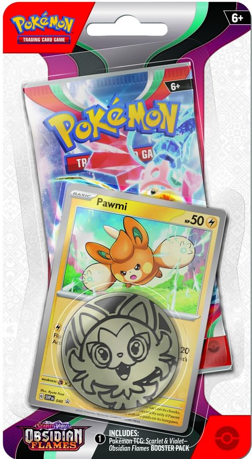 POKEMON - SCARLET AND VIOLET - OBSIDIAN FLAMES - CHECKLANE BLISTER - PAWMI