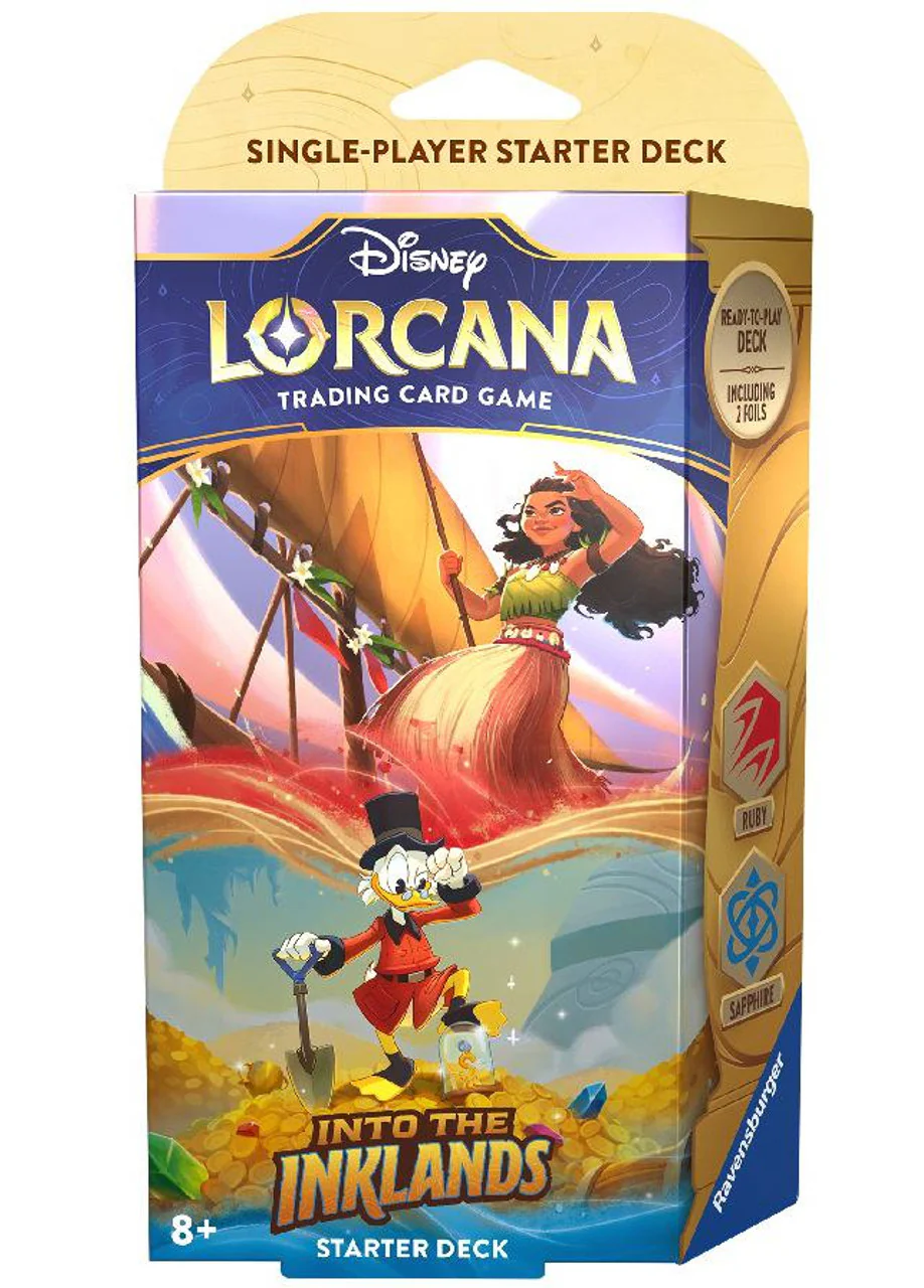 DECK - MOANA AND SCROOGE MCDUCK - RUBY/SAPPHIRE