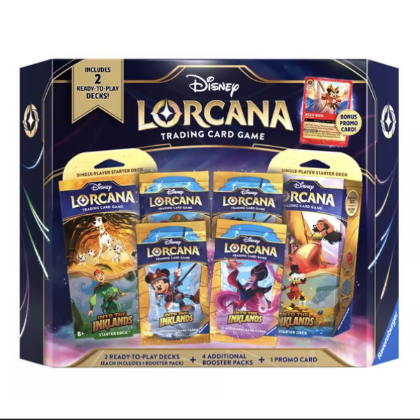 Disney Lorcana Into The Inklands Bundle (Bonus Mickey Card PROMO)