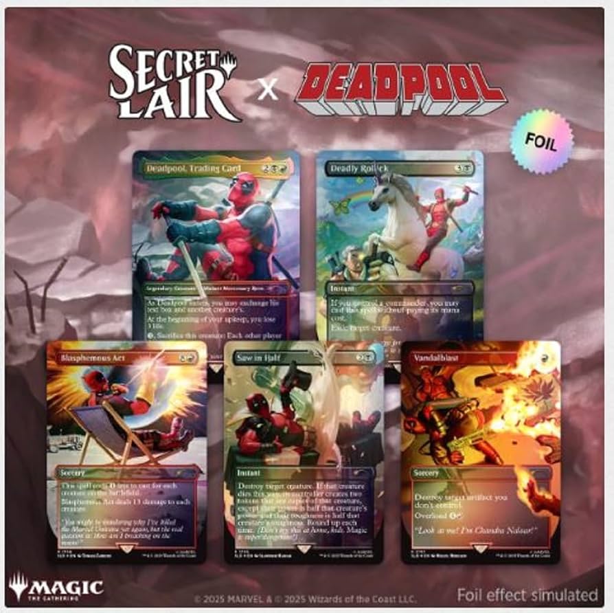 SECRET LAIR DROP SERIES - SECRET LAIR X MARVEL'S DEADPOOL (FOIL)