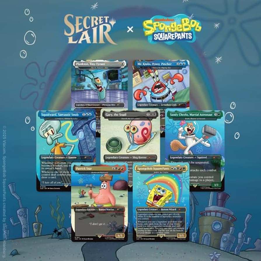 MTG Secret Lair: Drop Series Secret Lair x SpongeBob SquarePants: Legends of Bikini Bottom (Rainbow Foil Edition)