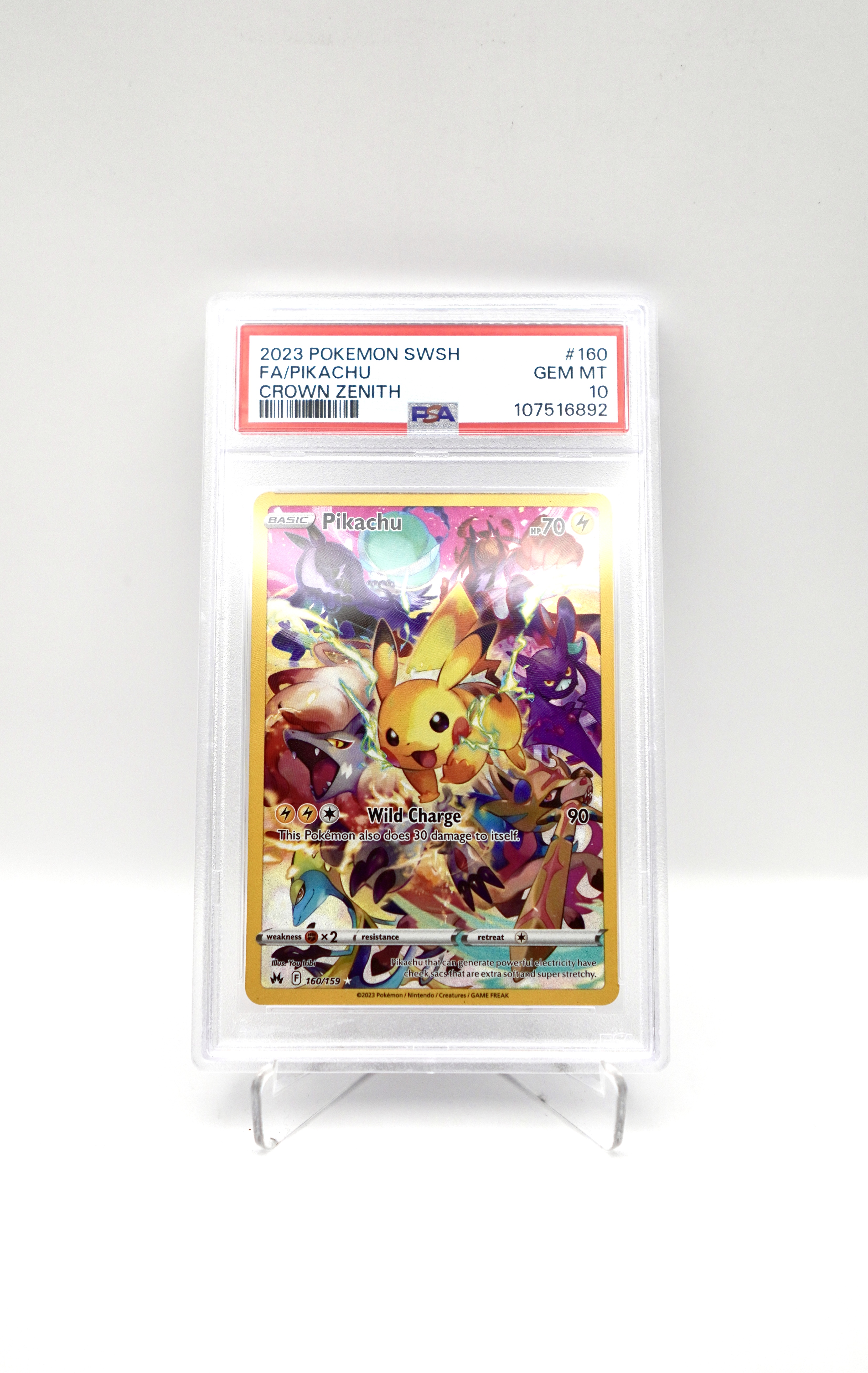 2023 Pokémon SW/SH Pikachu Crown Zenith Card