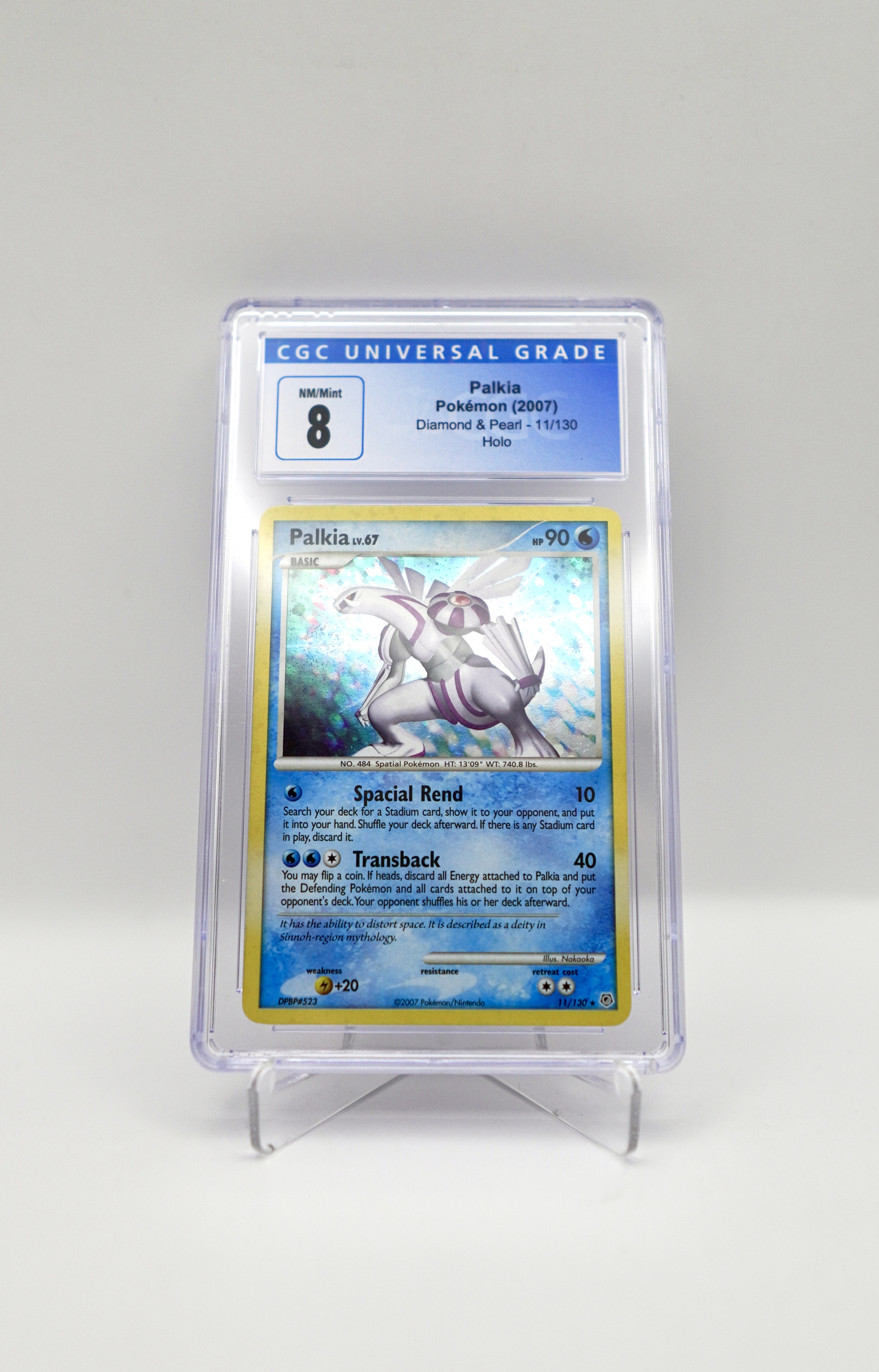 Palkia Pokémon Card (2007) CGC 8