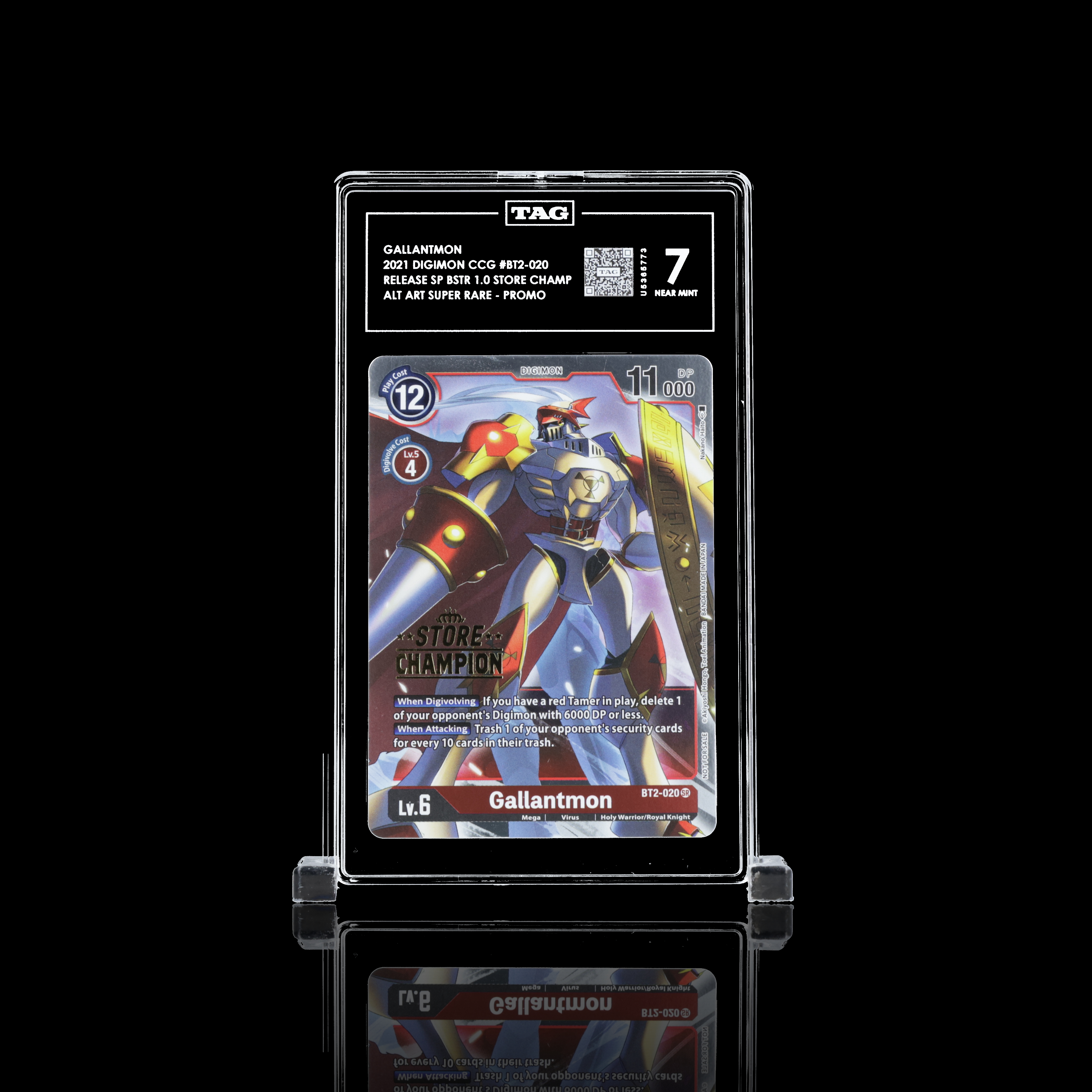 Gallantmon Digimon Card (2021) STORE CHAMPION 1ST EVER GRADED!