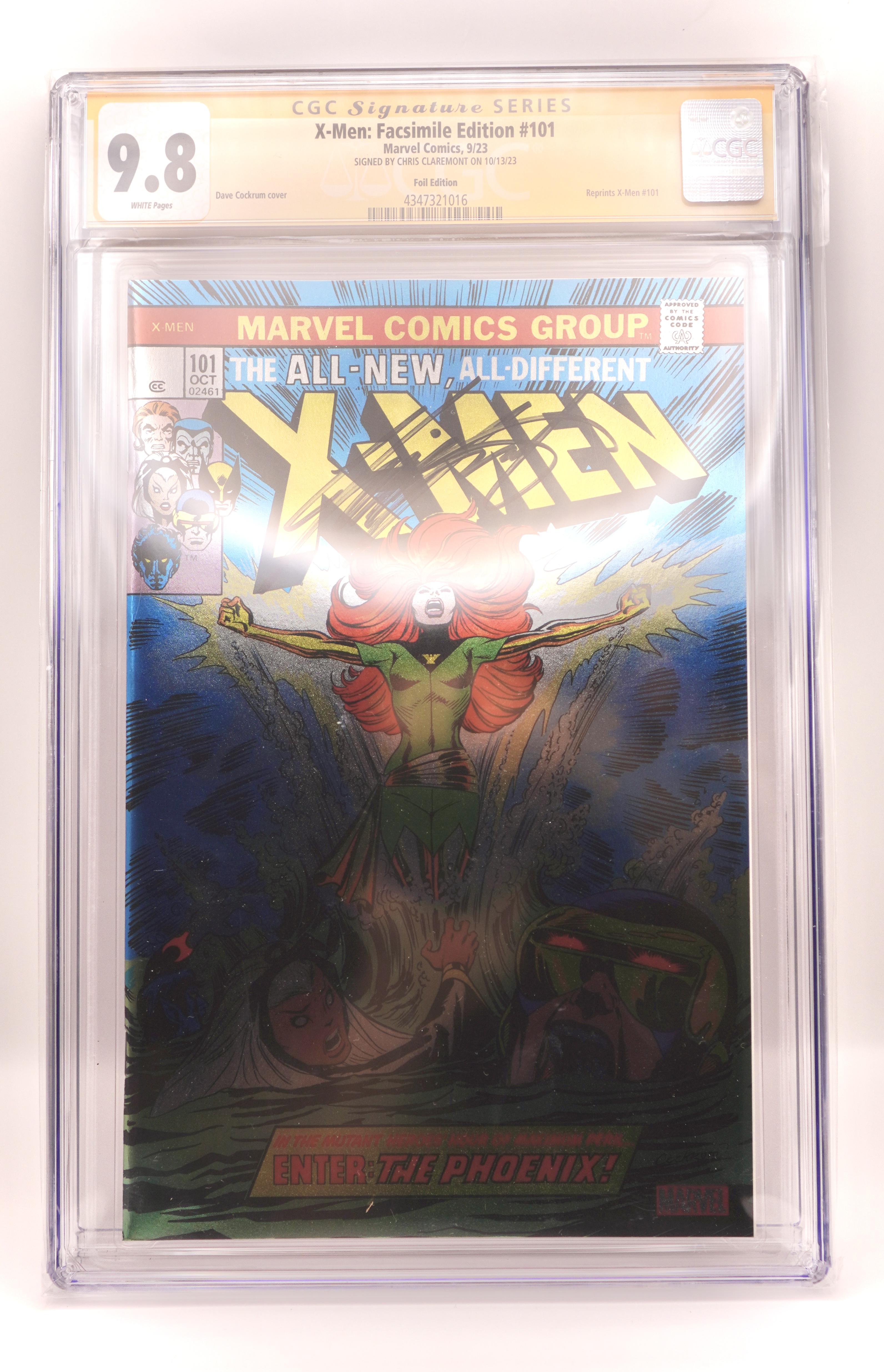 X-Men: Facsimile Edition #101 SIGNED Claremont (CGC 9.8)