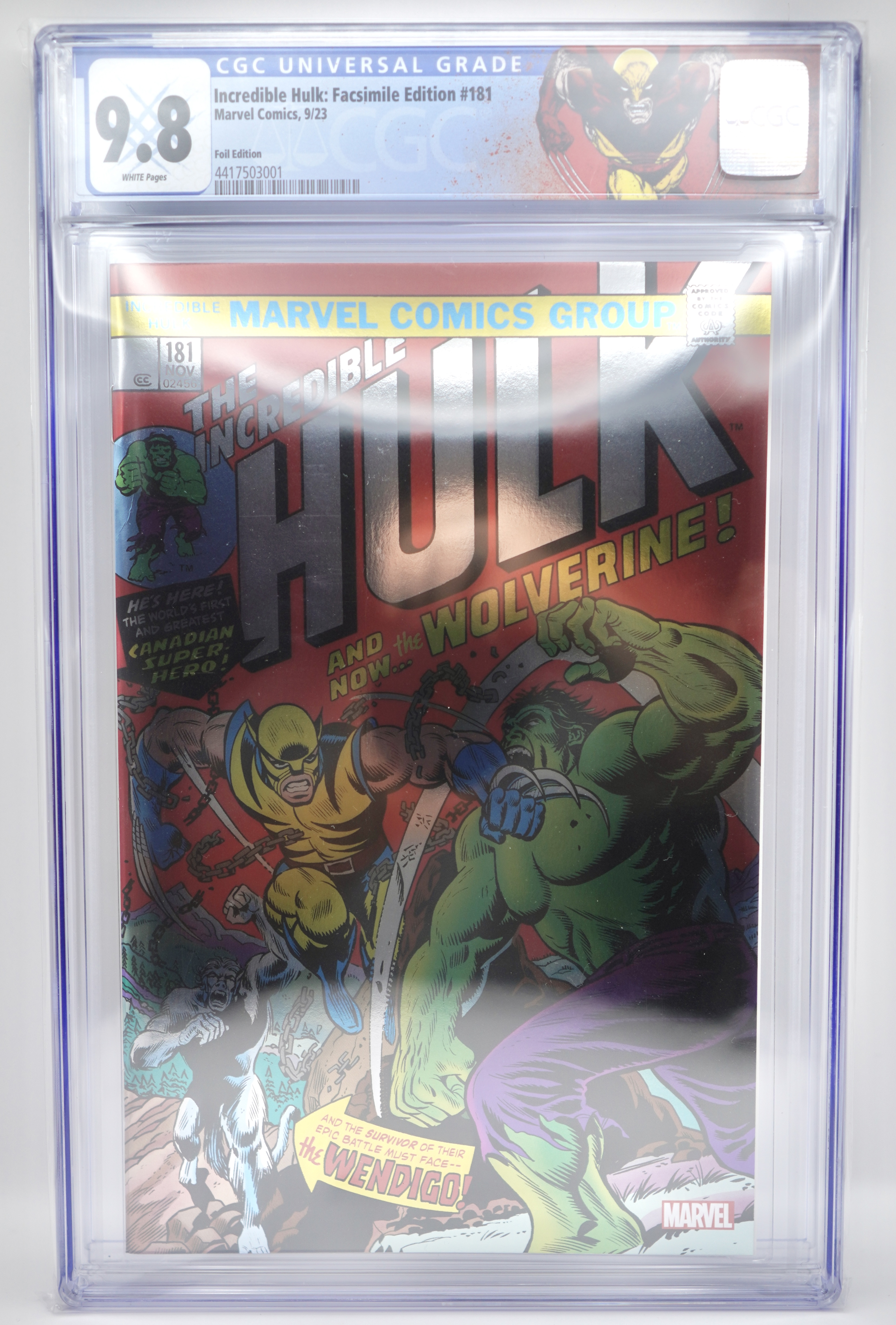Incredible Hulk Facsimile Edition #181 CGC 9.8