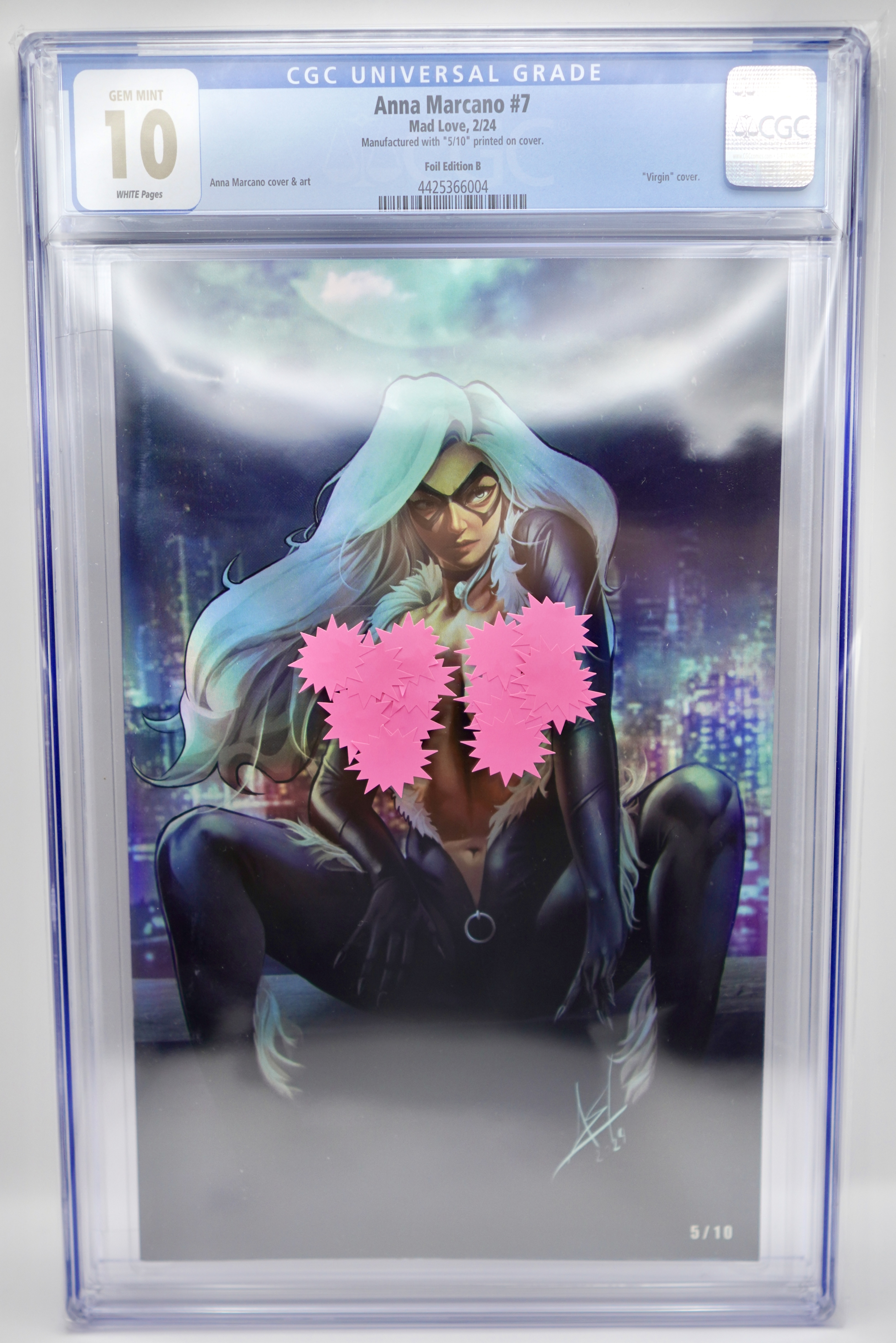  Mad Love Comics Anna Marciano Black Cat #7 (CGC 10 Gem) Mint Comic