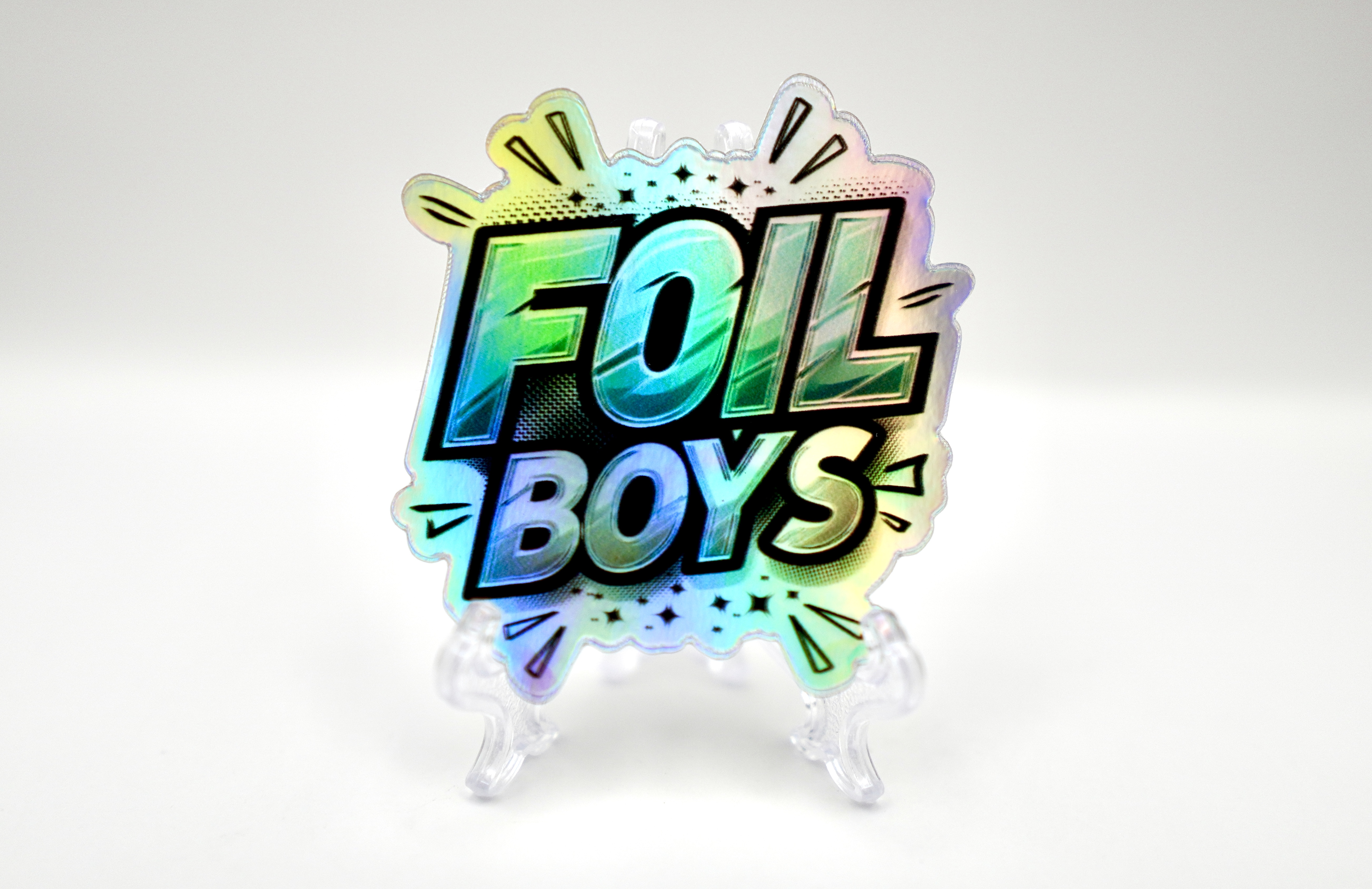 Foil Boys Holographic Sticker