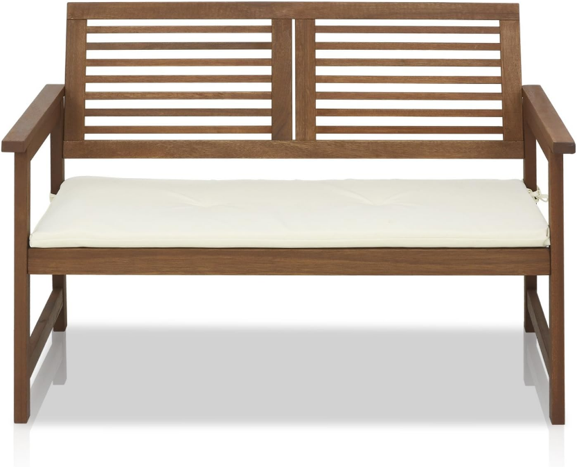 Tioman Hardwood Outdoor Bench in Teak Oil, Natural