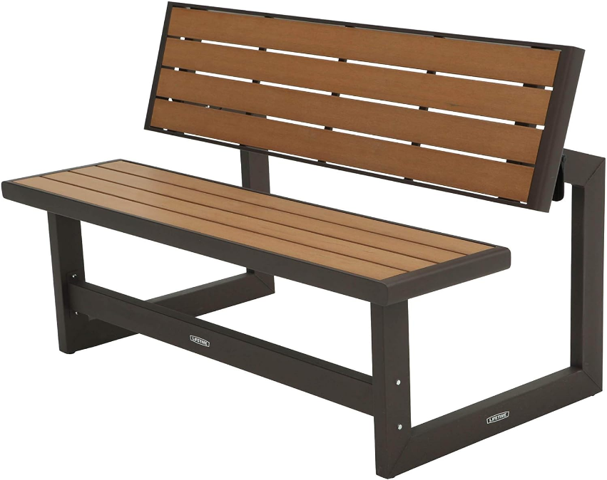 Convertible Bench / Table, Faux Wood Construction
