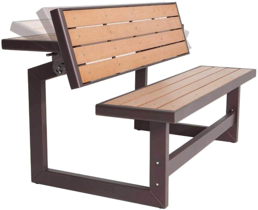 Convertible Bench / Table, Faux Wood Construction