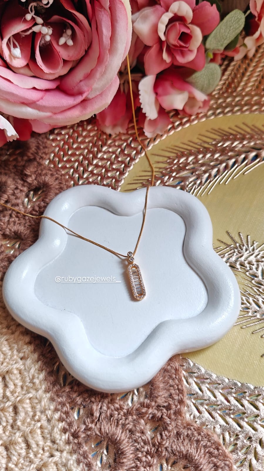 Elegant Gold-Plated Necklace