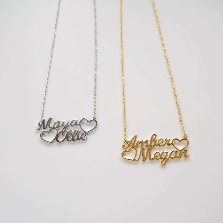 Personalized Double Names Necklace