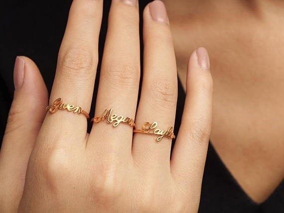 Custom Name Ring