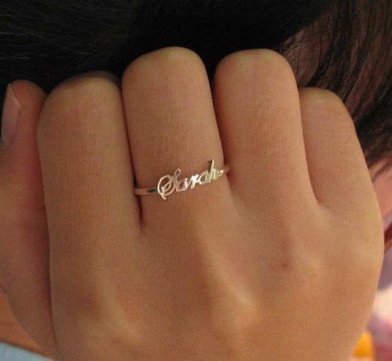 Custom Name Ring