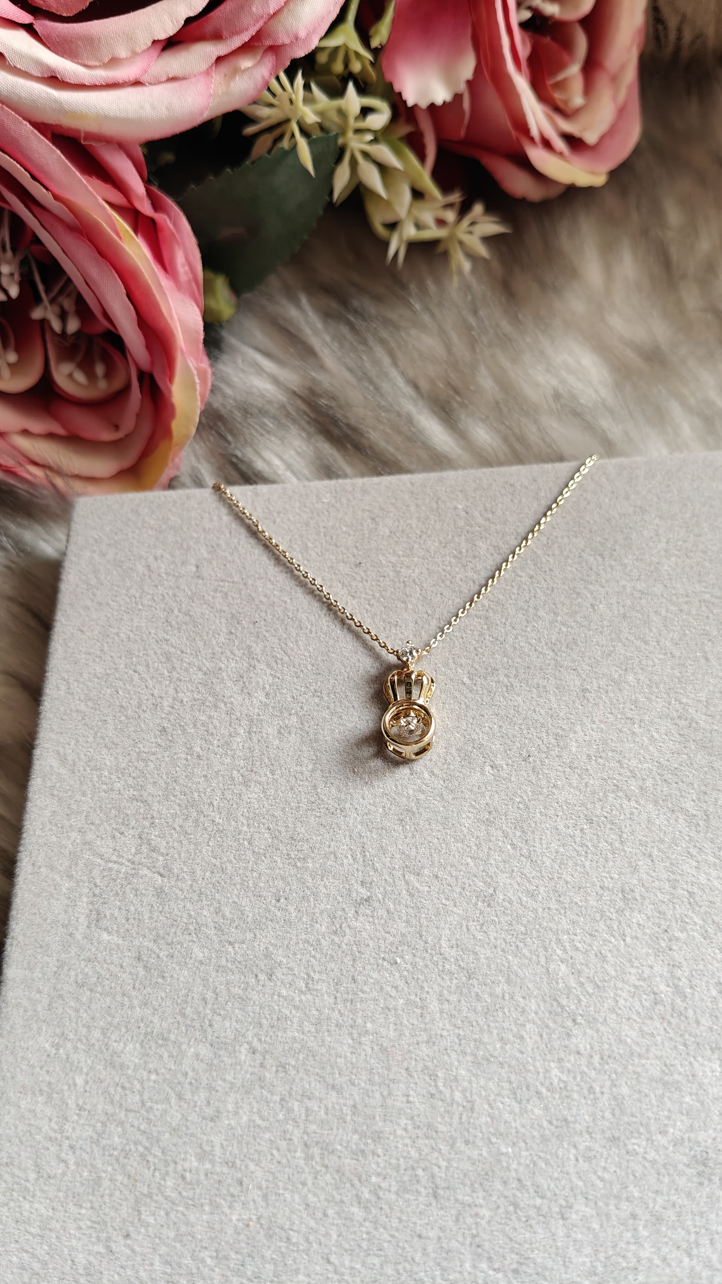 Crown Gold Plated Necklace