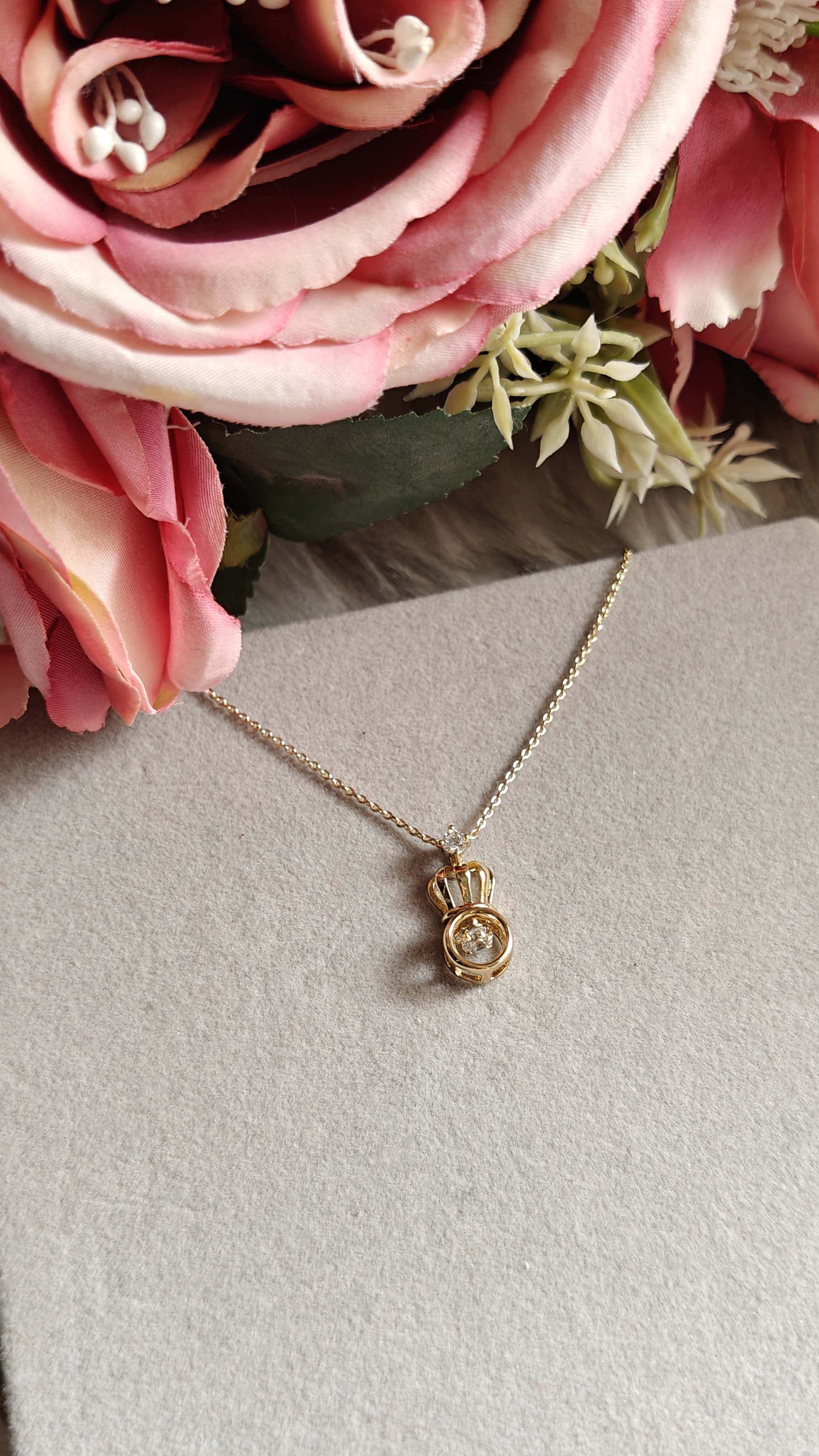 Crown Gold Plated Necklace