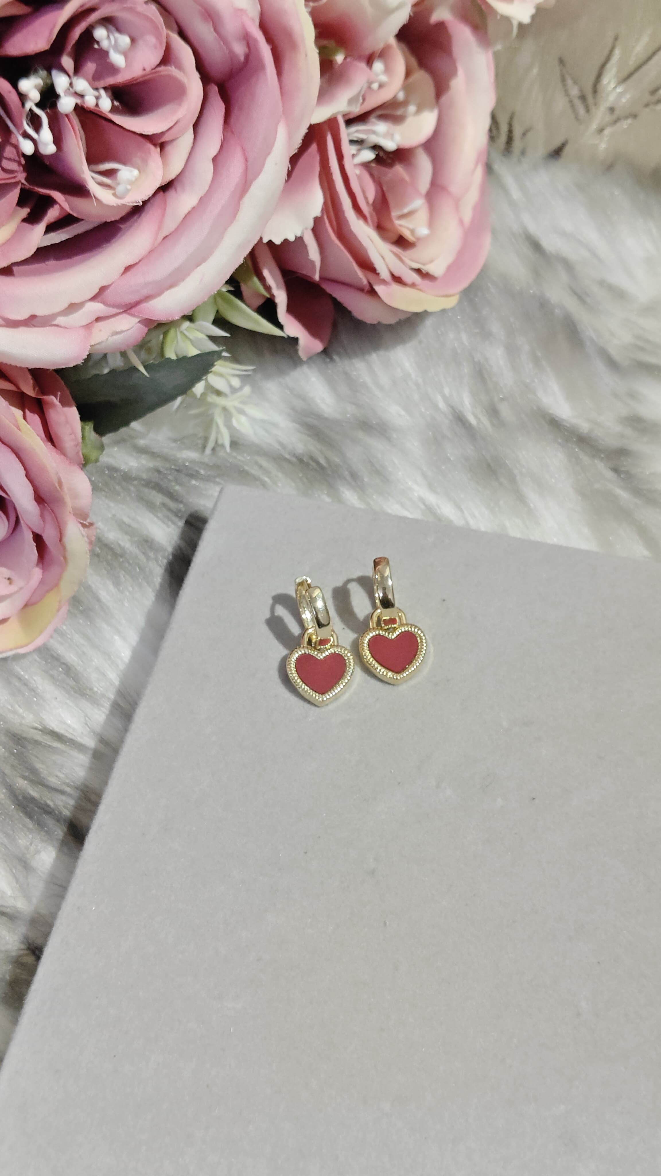 Gold plated earrings