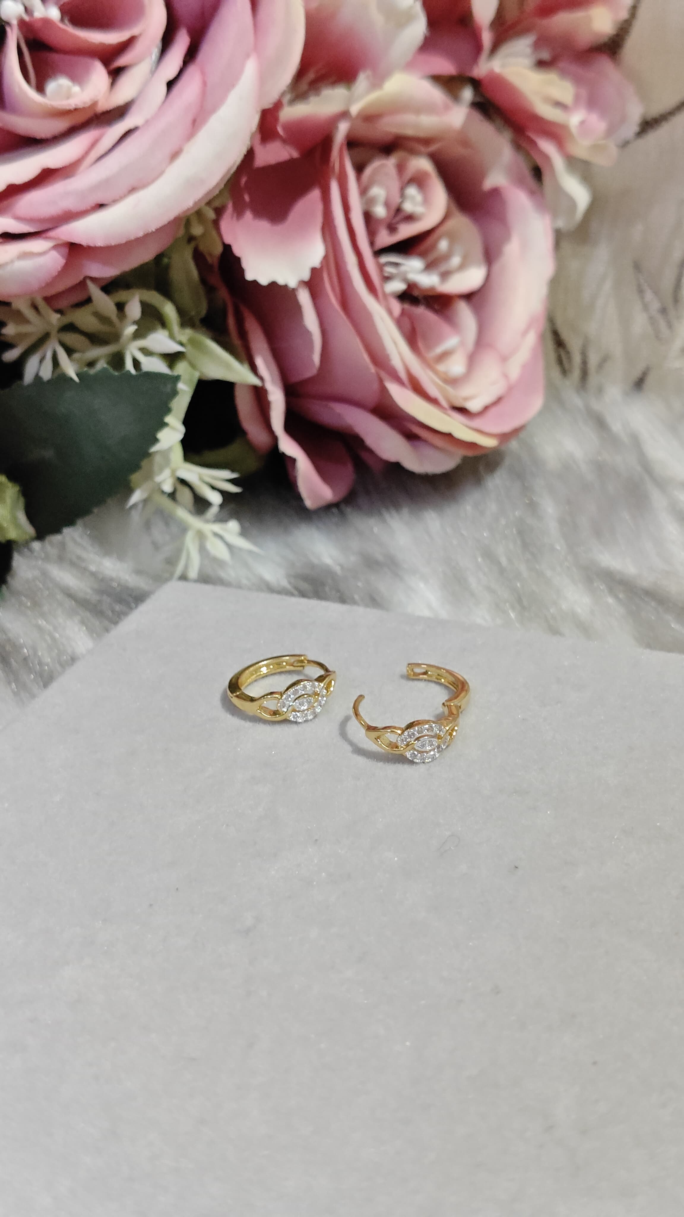 Gold plated earrings
