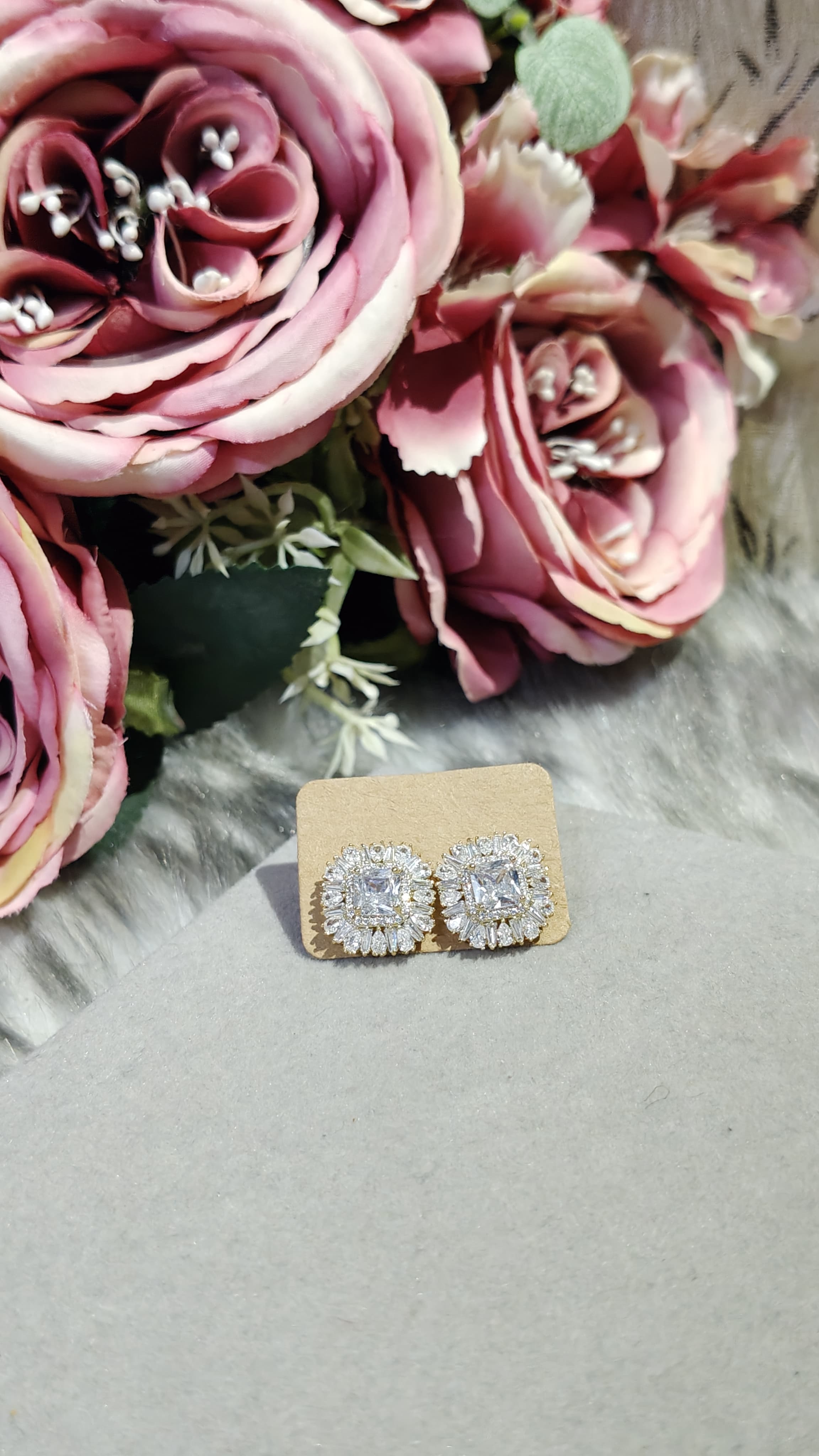 Gold plated earrings