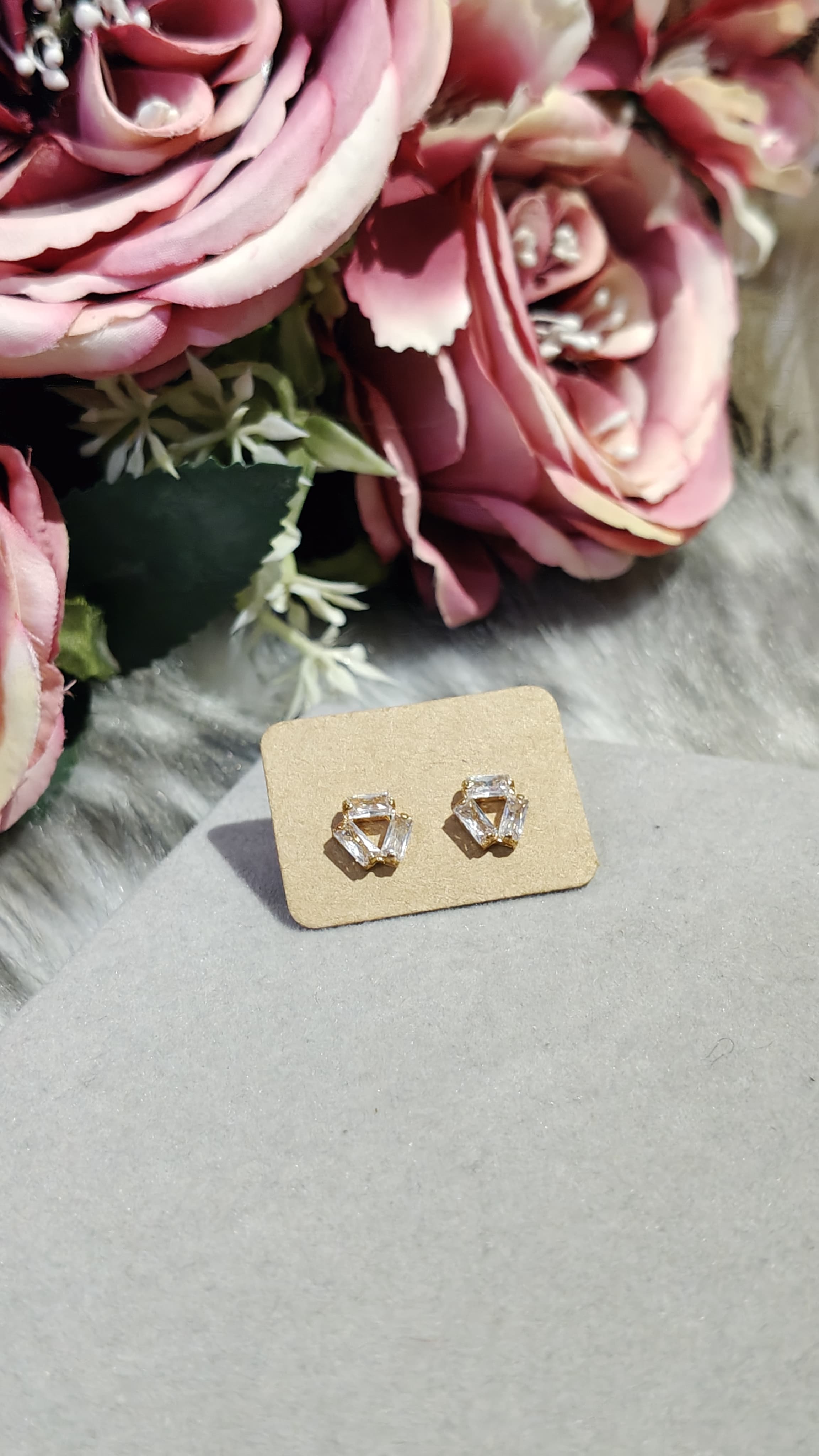 Rose gold plated Stud Earrings