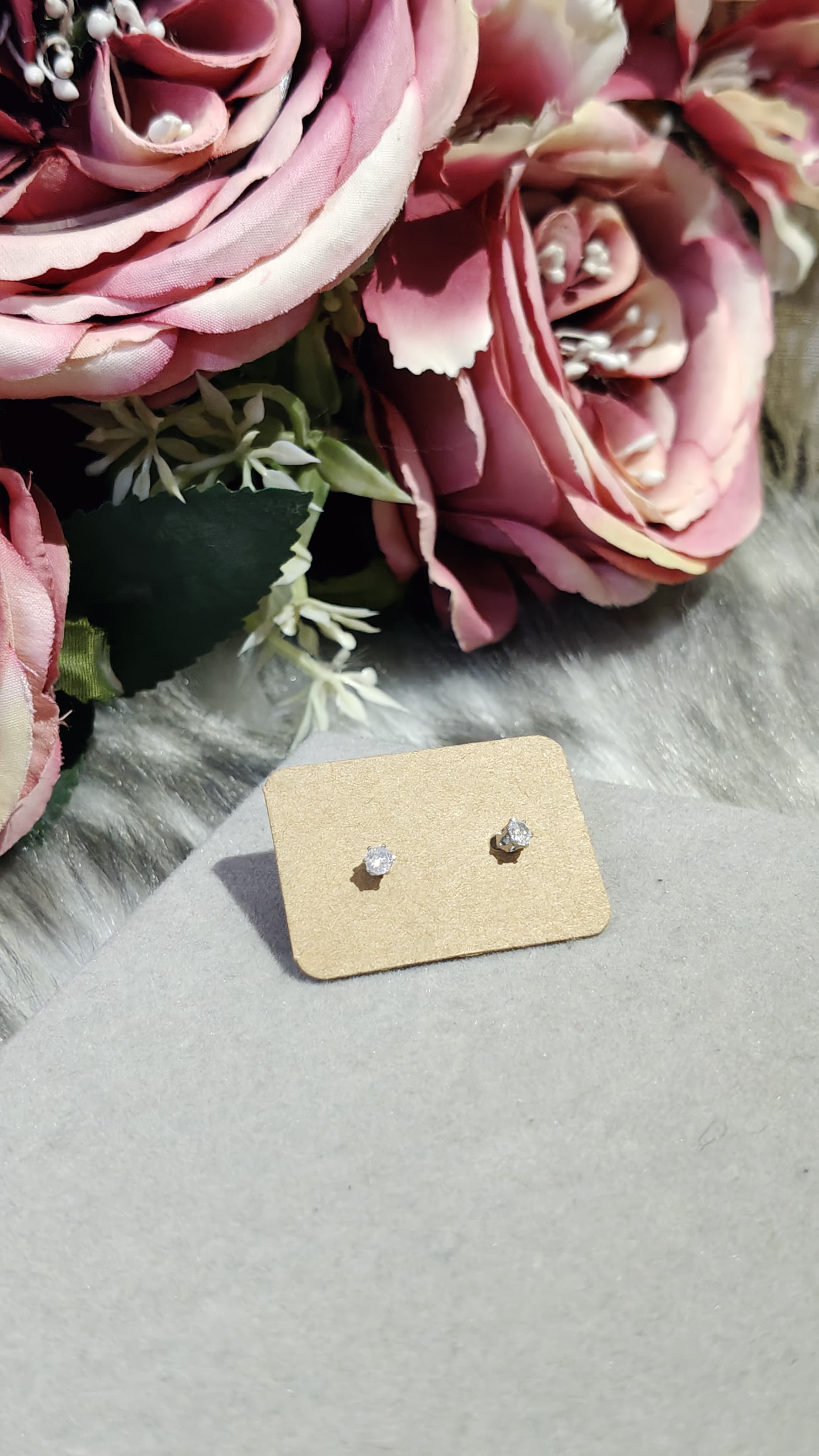 Rose gold plated Stud Earrings