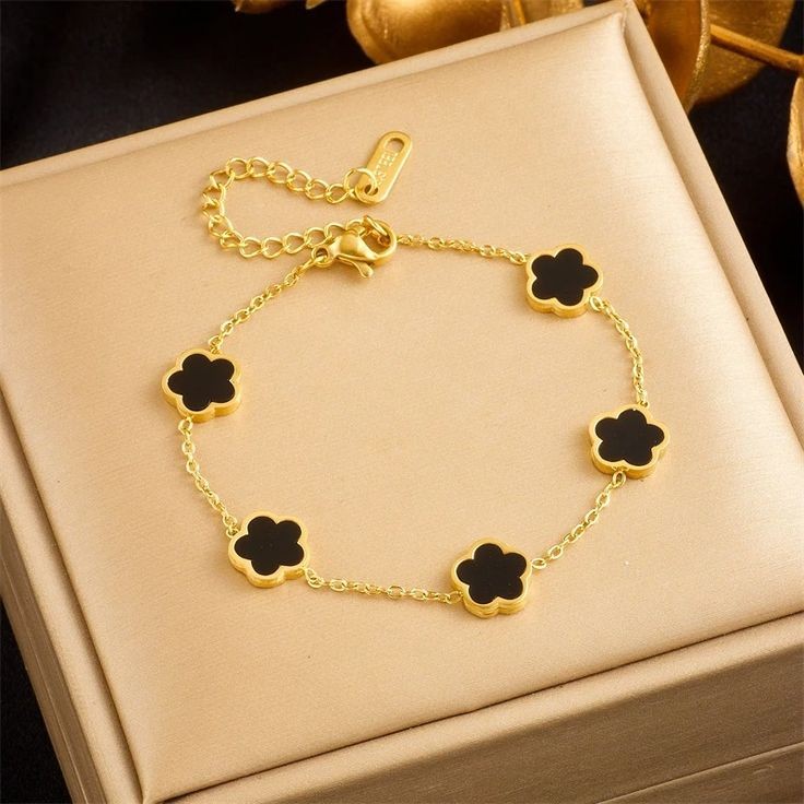 Tiana floral bracelet 18kGP 