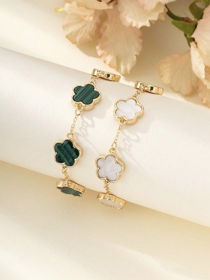 Tiana floral bracelet 18kGP 