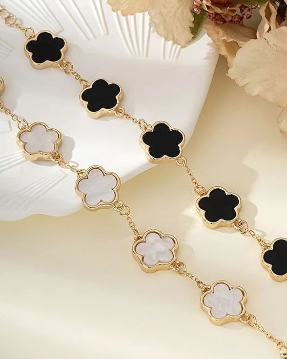 Tiana floral bracelet 18kGP 