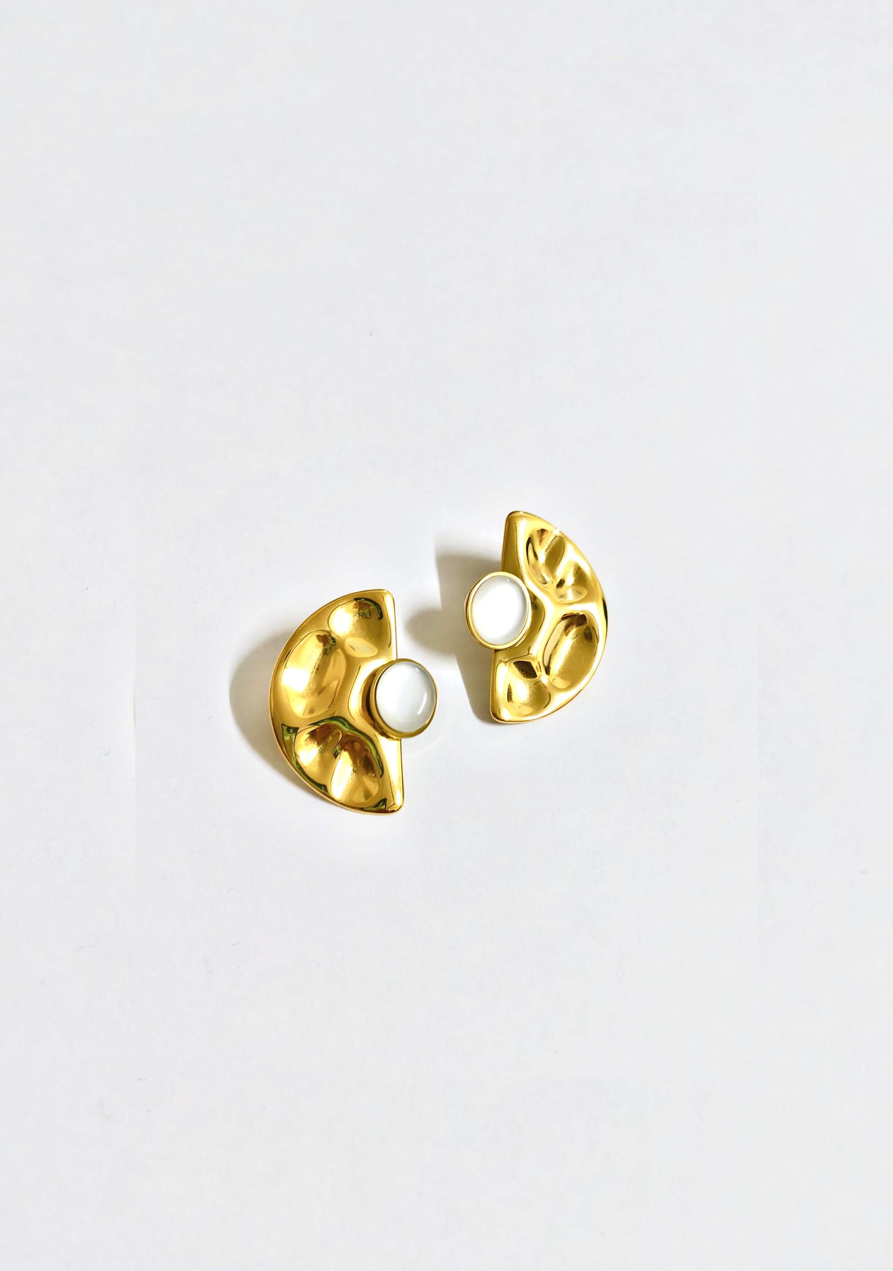 Bling solid marbel earrings