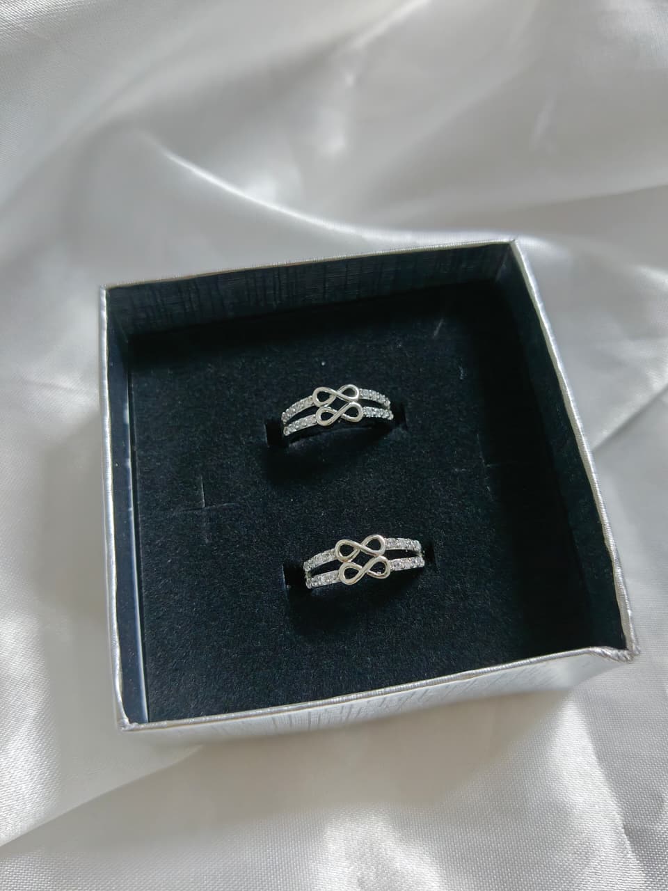 INFINITE silver plated ring
