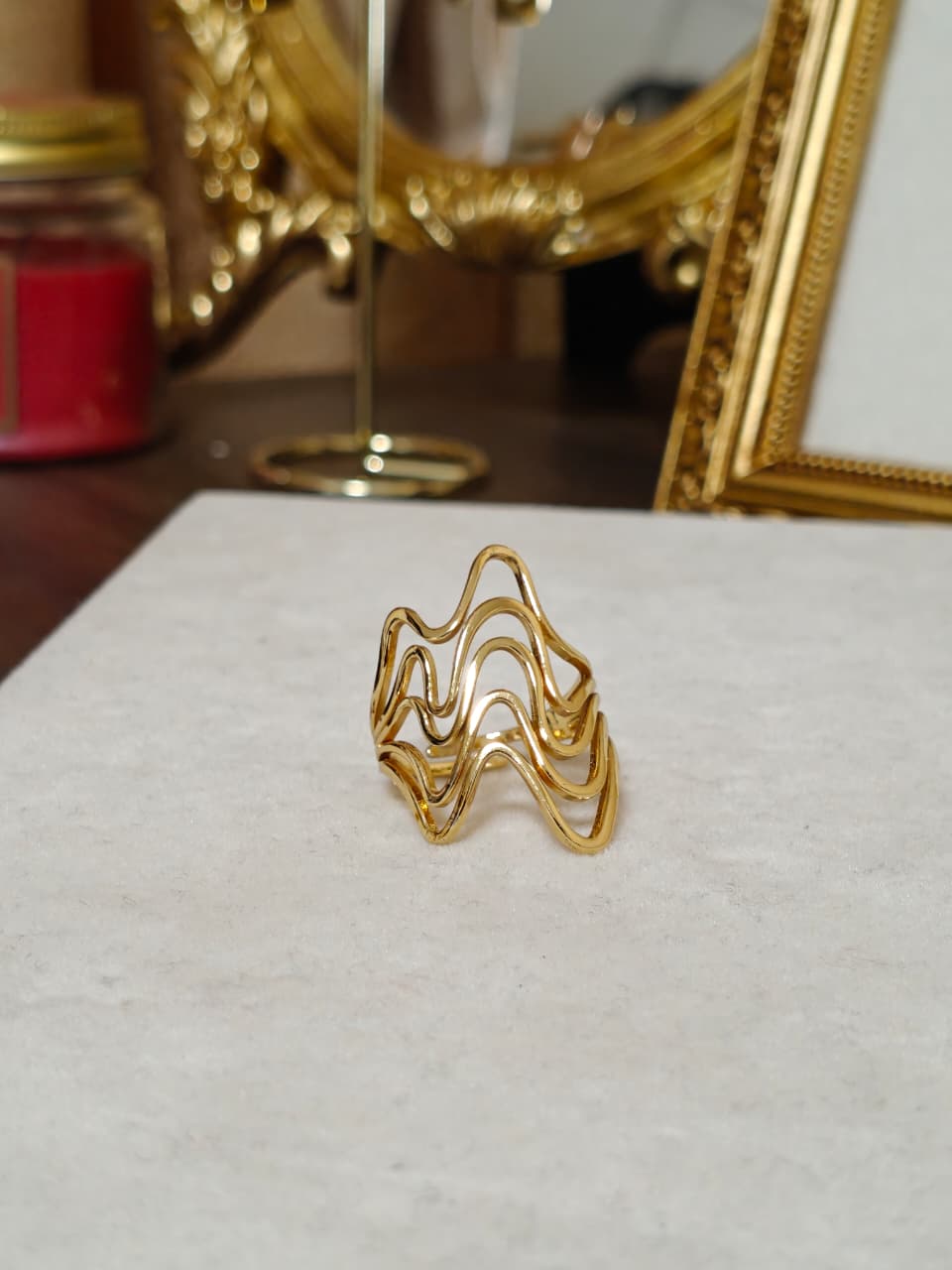 Gold Wave Ring