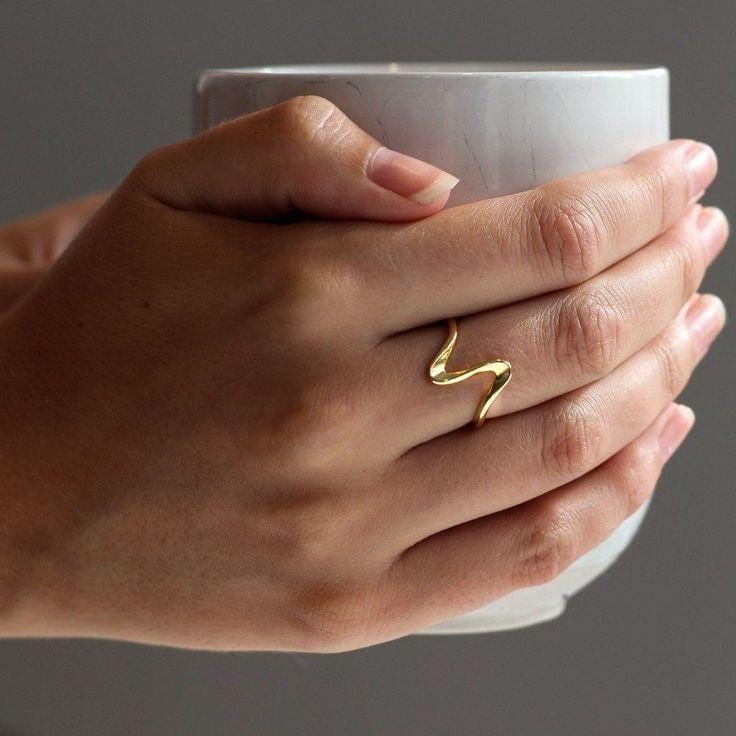 FIHI gold plated ring