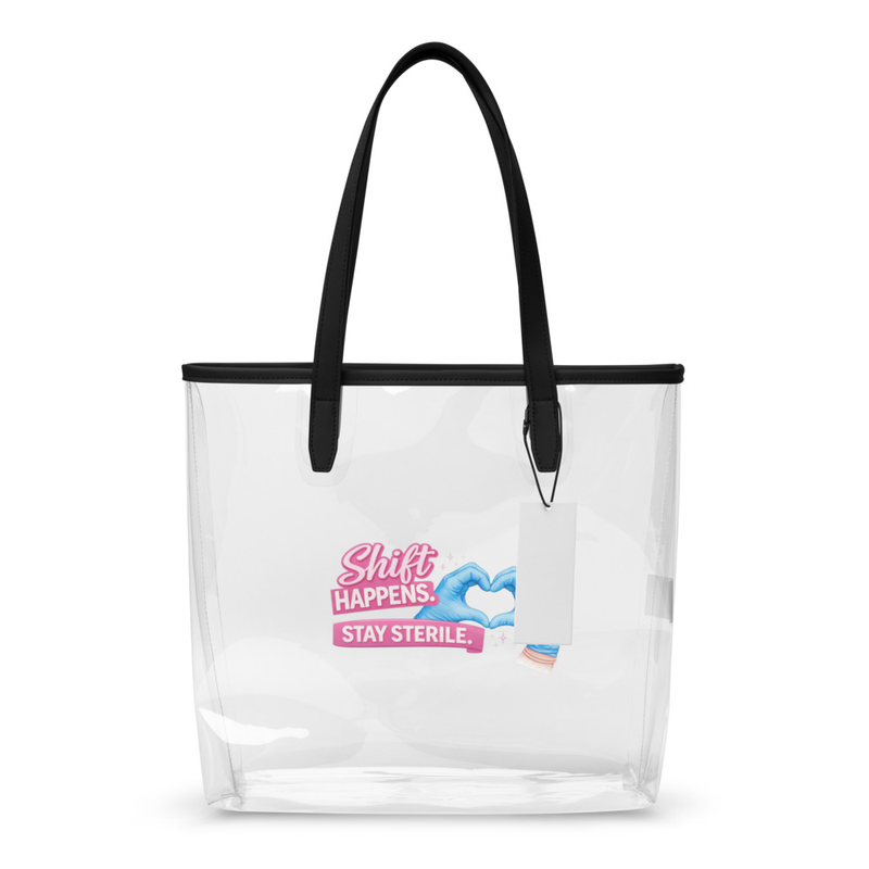 Clear tote bag