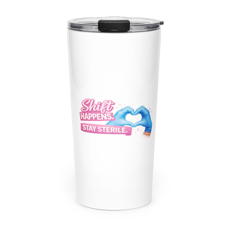 Tapered stainless steel tumbler