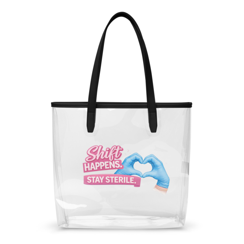 Shifts Happen Clear Tote Bag