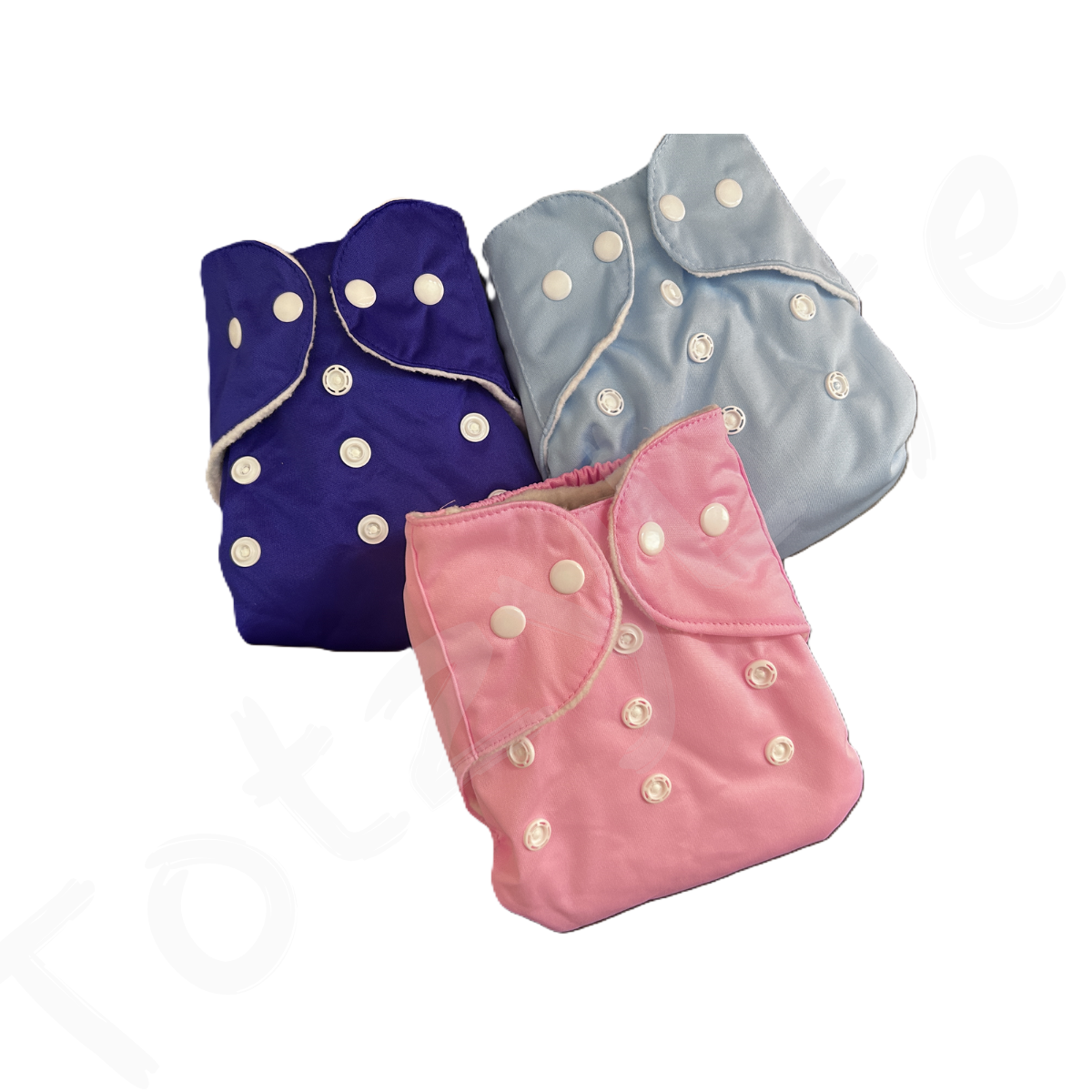 Eco-Friendly, Reusable cloth diapers (pack of 3 diapers and 3 inserts)