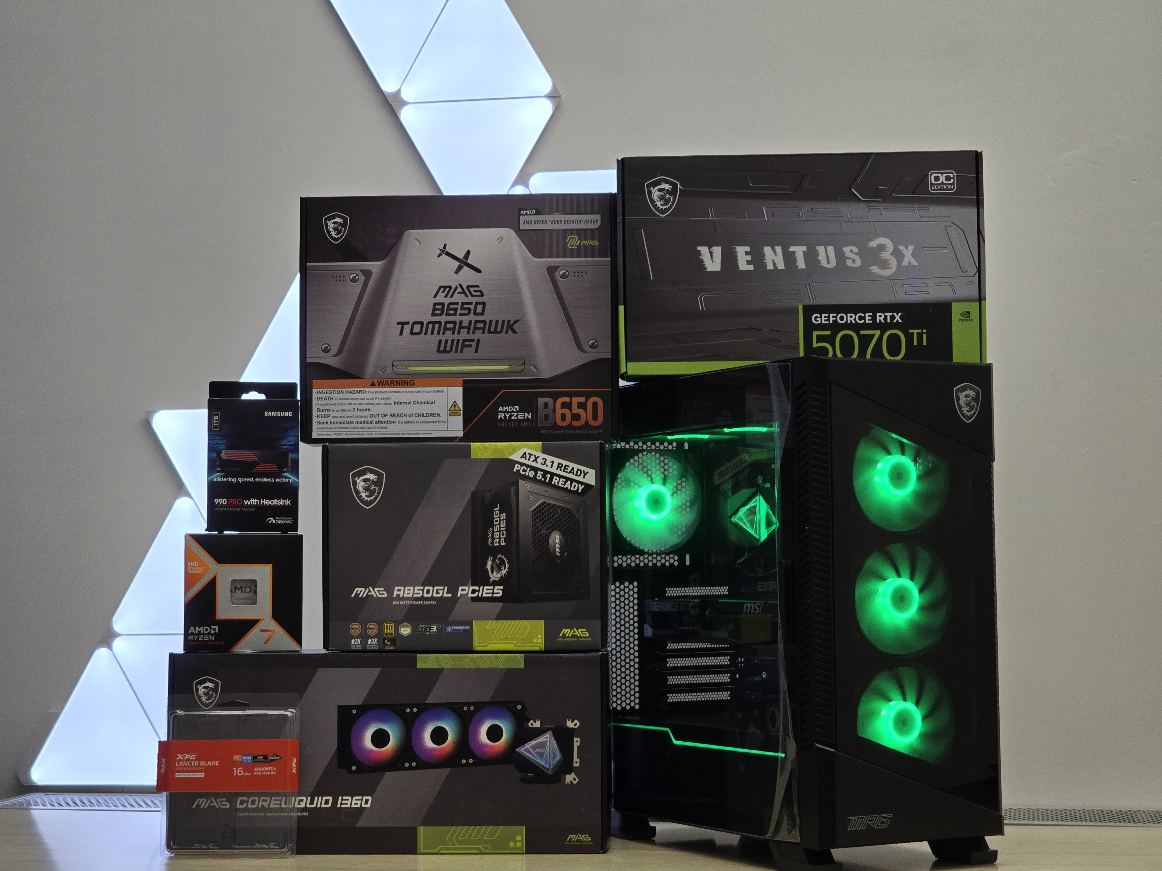 MSI MAG RTX 5070 Ti + Ryzen 7 9800x3d