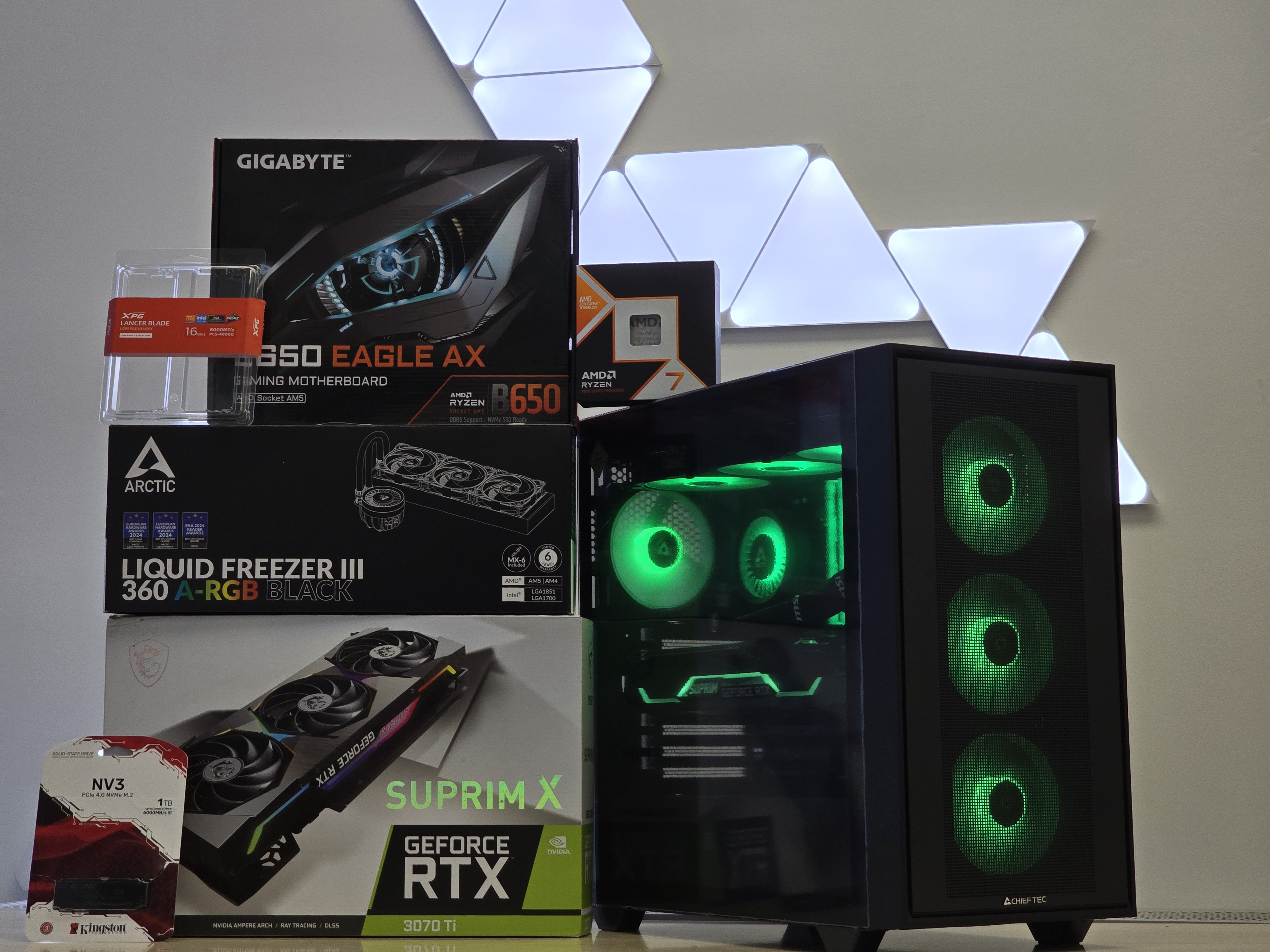 Ryzen 7 9800X3D + RTX 3070 TI