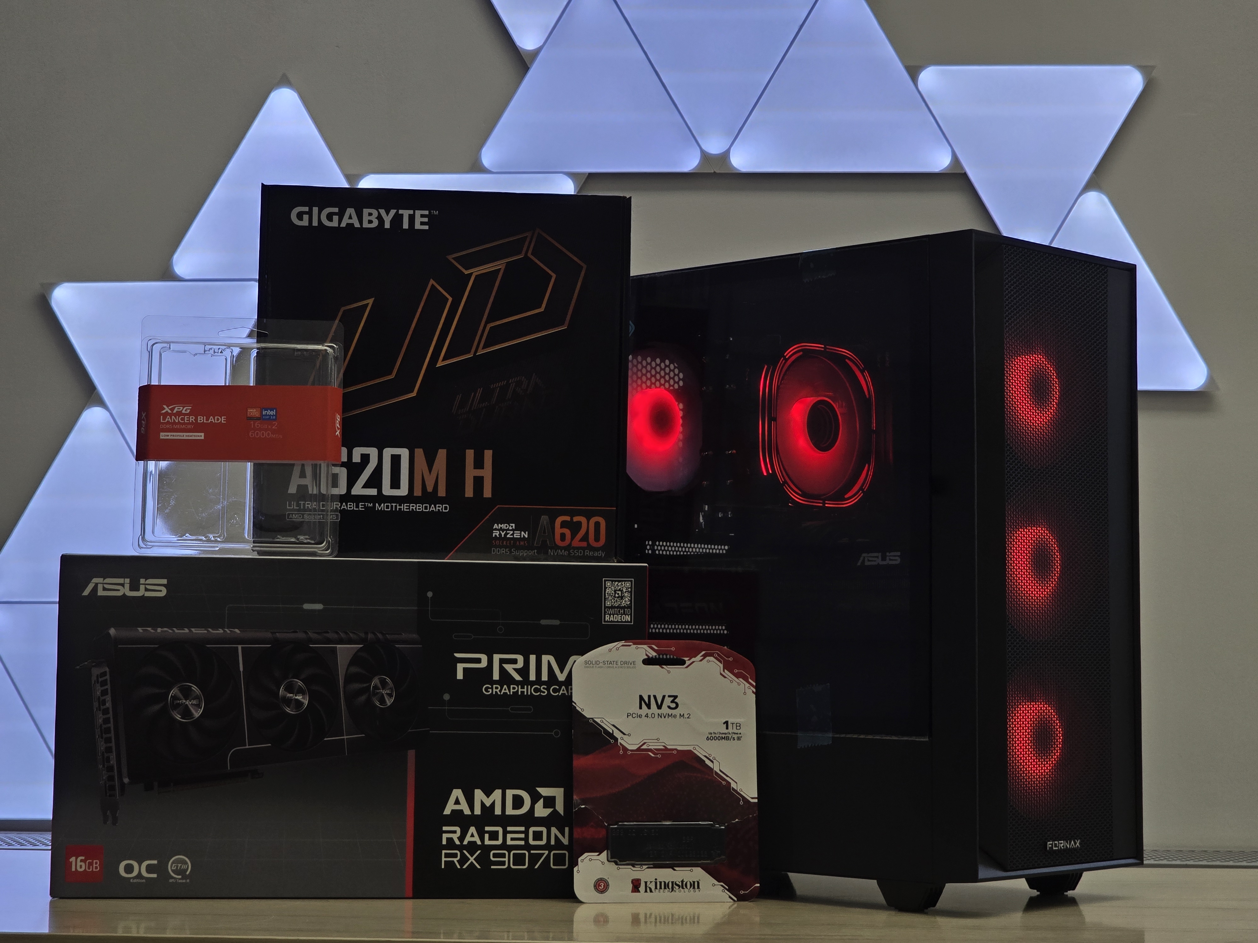 Ryzen 5 7500F su RX 9070