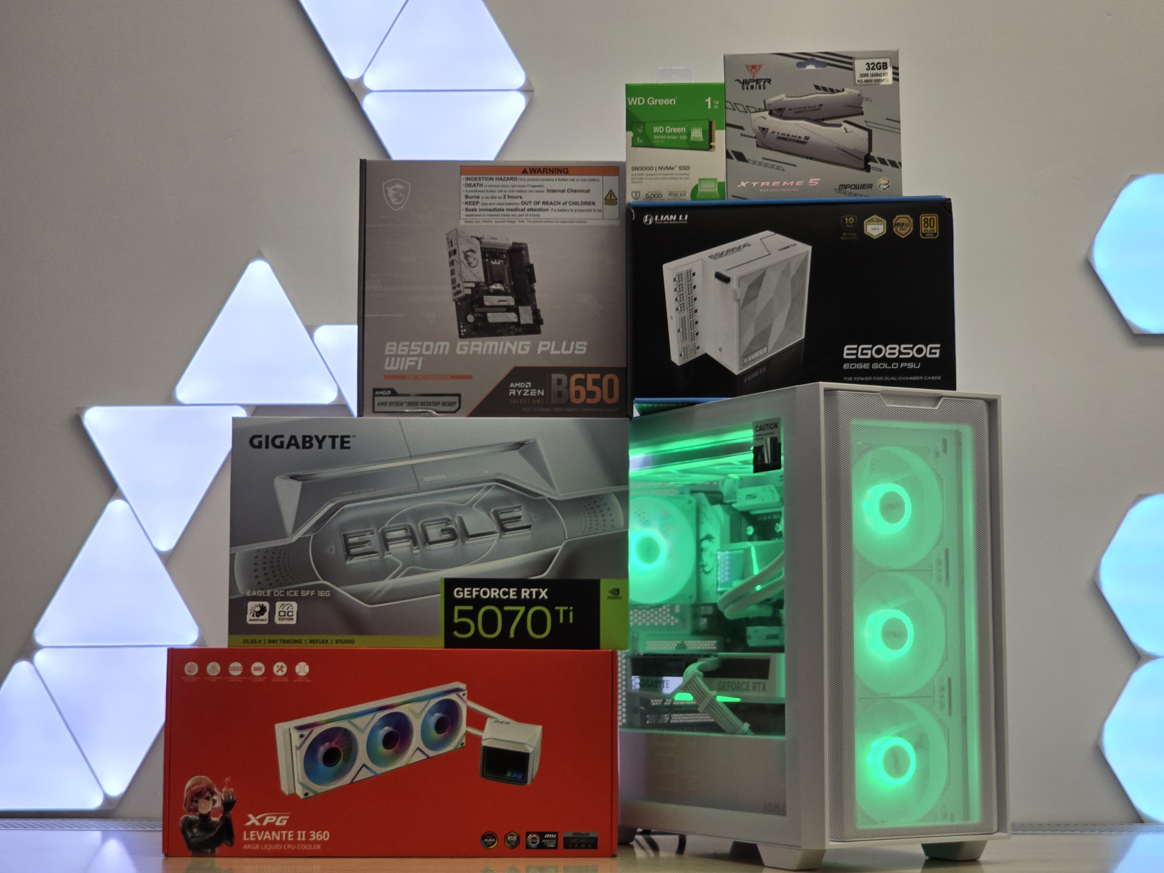 RTX 5070 Ti su Ryzen 7 7800X3D