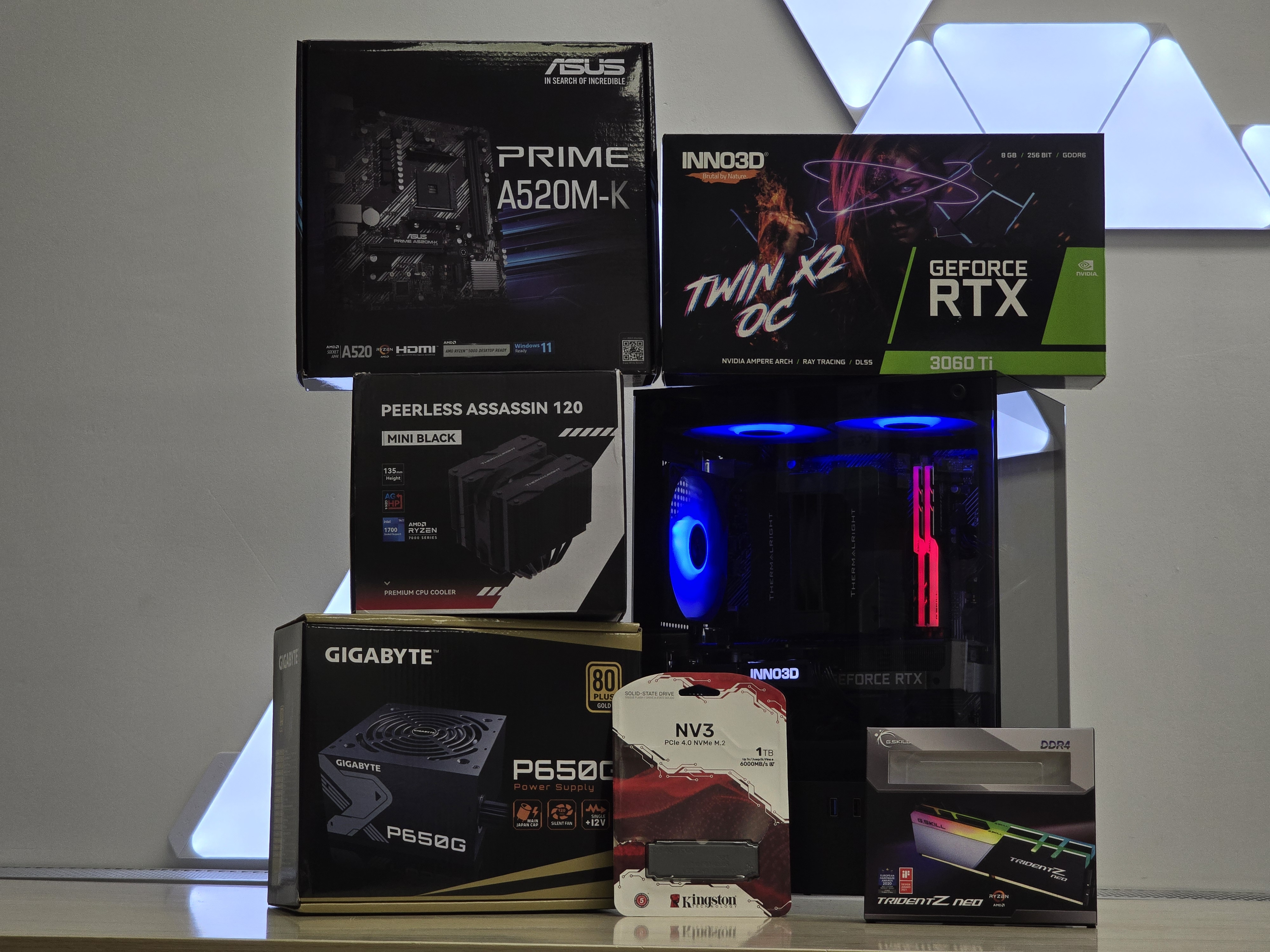 Ryzen 5 5600X su RTX 3060TI Kompiuteris