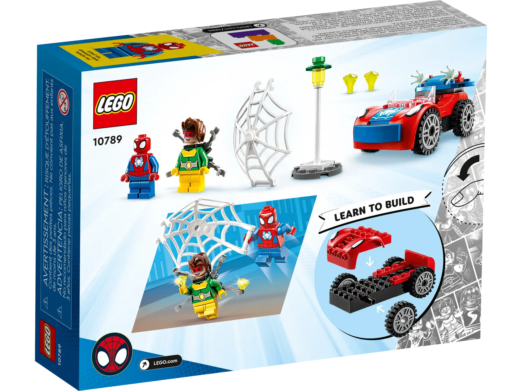 LEGO® MARVEL Žmogaus voro automobilis ir Daktaras Aštuonkojis 10789 