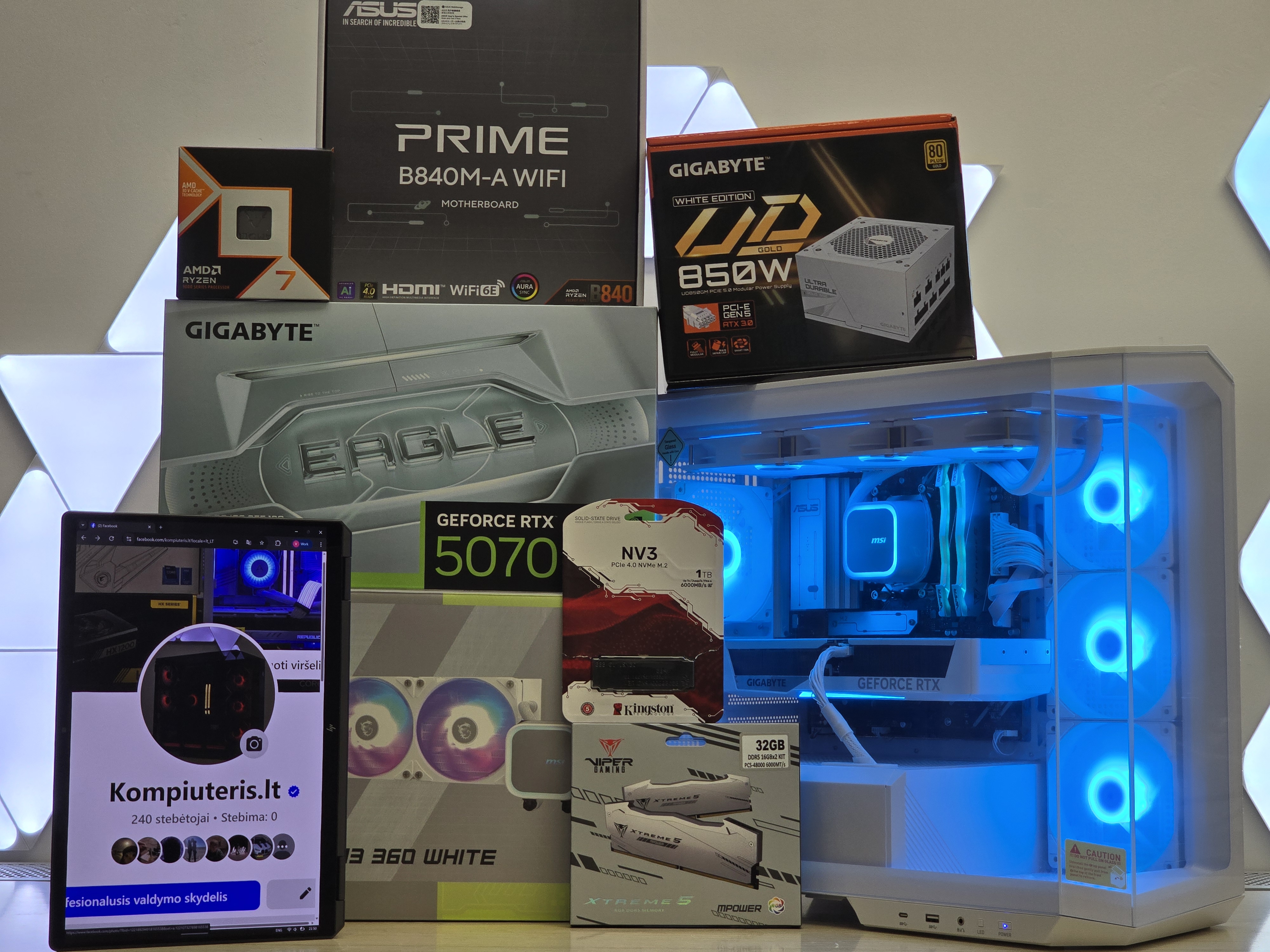 Ryzen 7 9800X3D su RTX 5070