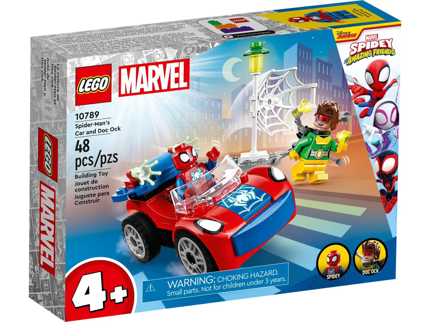 LEGO® MARVEL Žmogaus voro automobilis ir Daktaras Aštuonkojis 10789