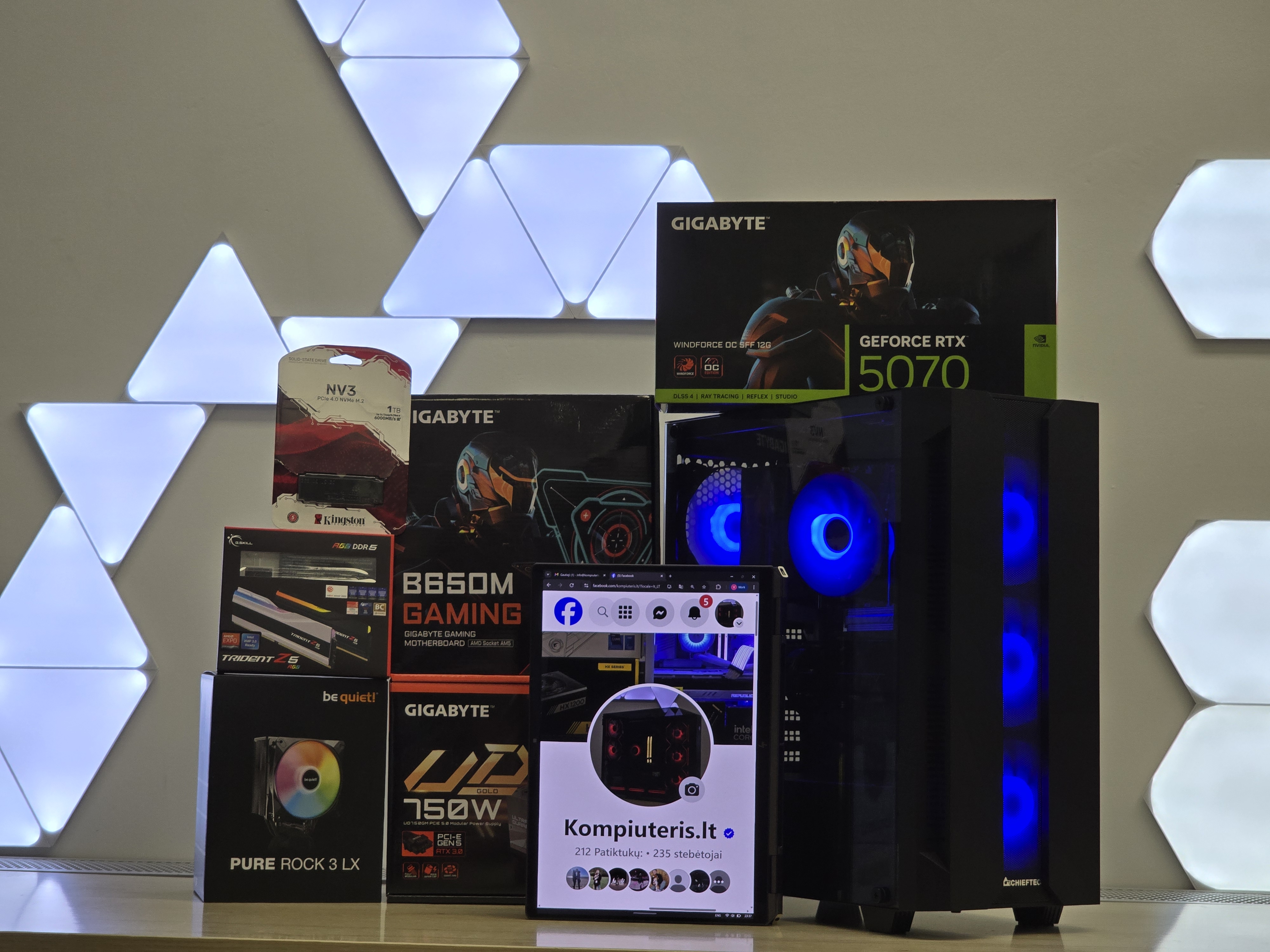 Ryzen 7 7800X3D su RTX 5070 