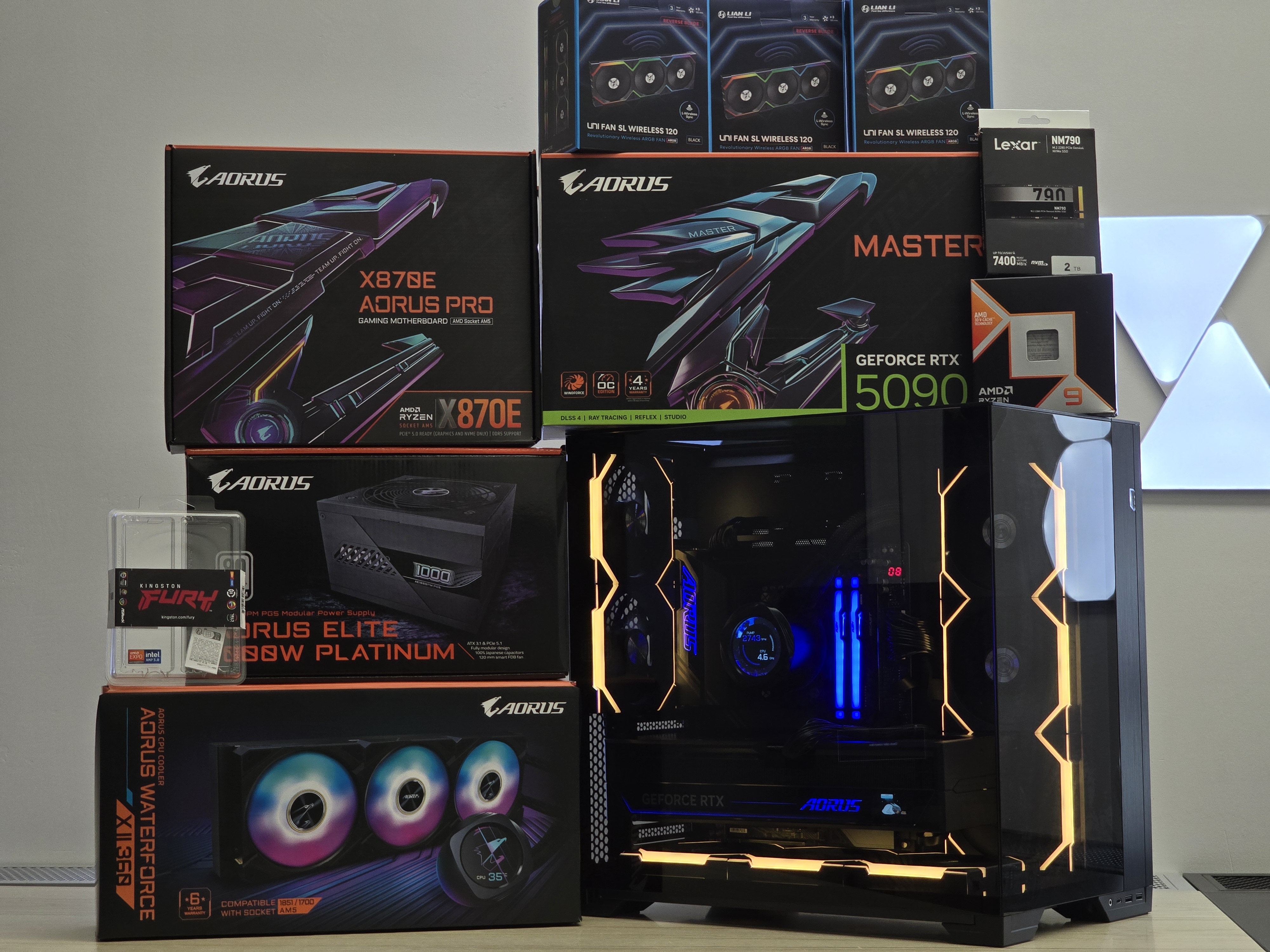 RTX 5090 su Ryzen 9 9950X3D